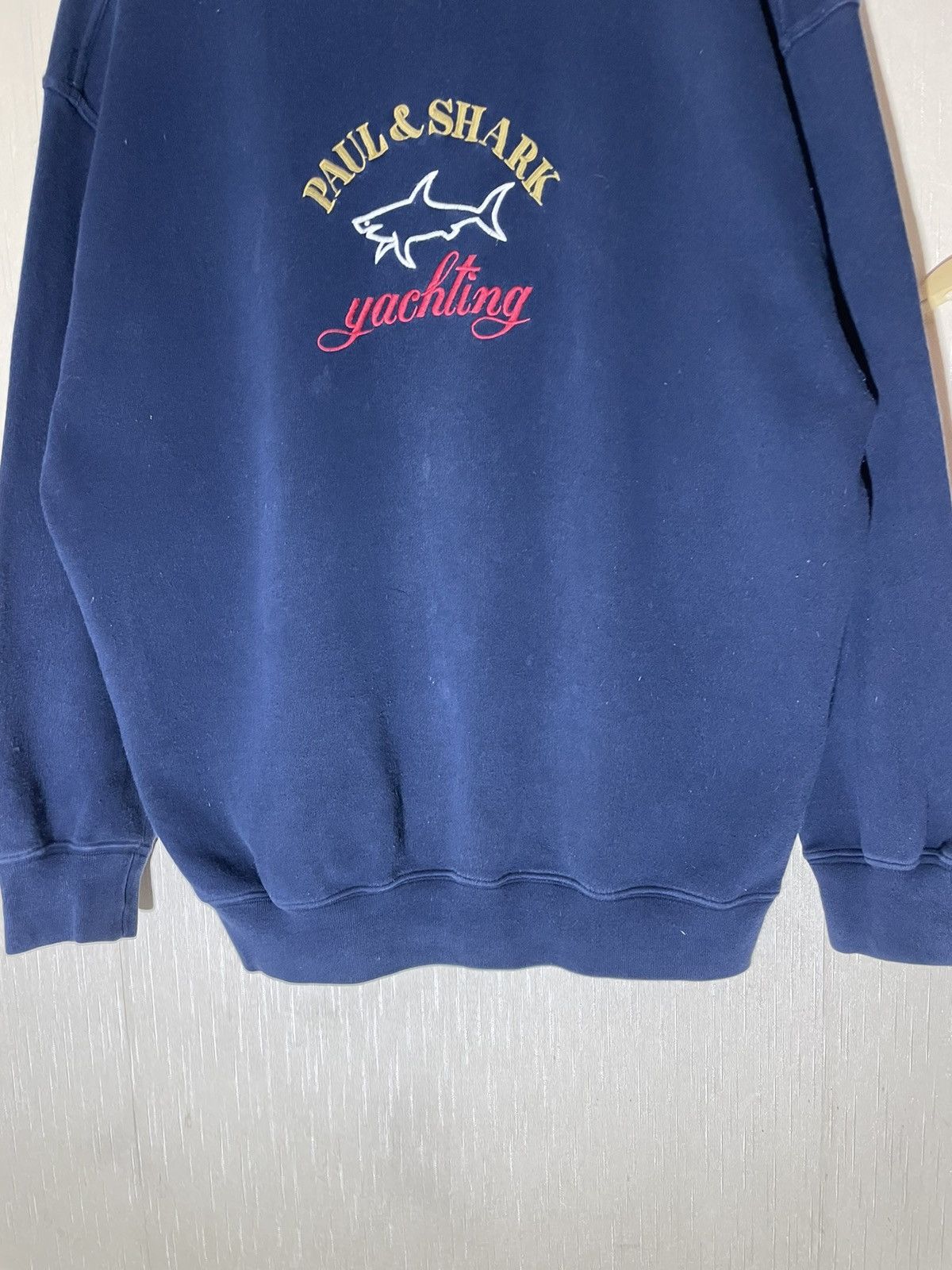 Paul & Shark × Vintage Paul Shark Yachting vintage sweatshirt 90s Size US L / EU 52-54 / 3 - 6 Thumbnail