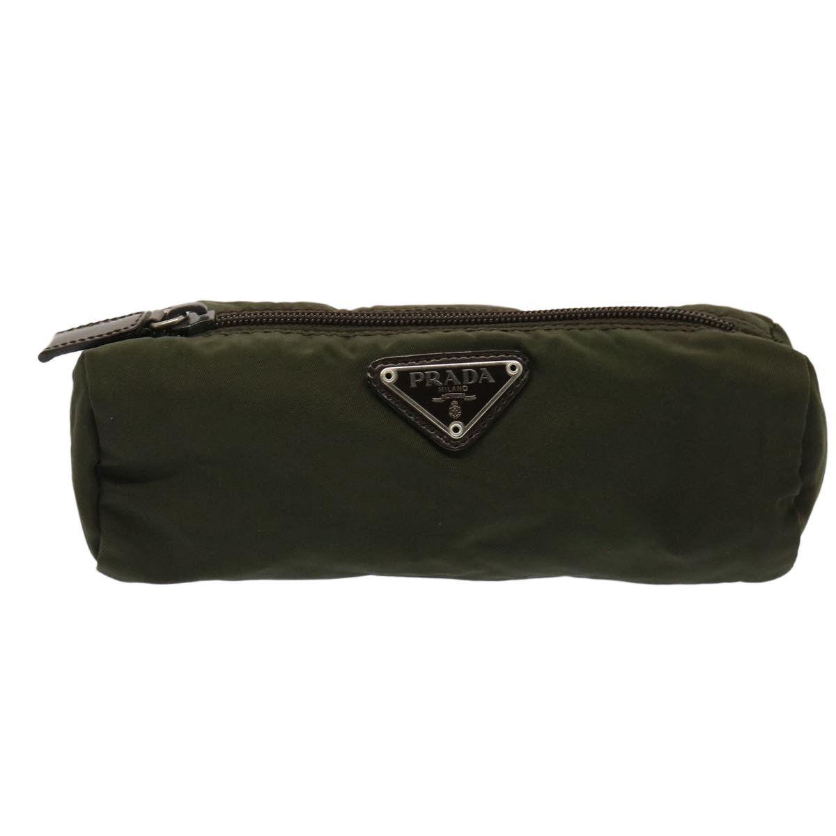 Prada Khaki Synthetic Clutch Bag (Pre-Owned) Size ONE SIZE - 1 Thumbnail