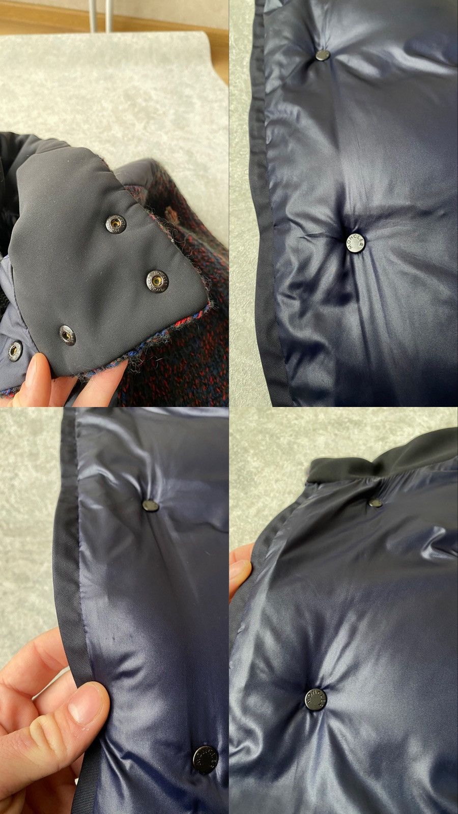 Moncler Moncler Grenoble $4500 Hybrid Tweed Knit Down Jacket Size US XL / EU 56 / 4 - 17 Thumbnail