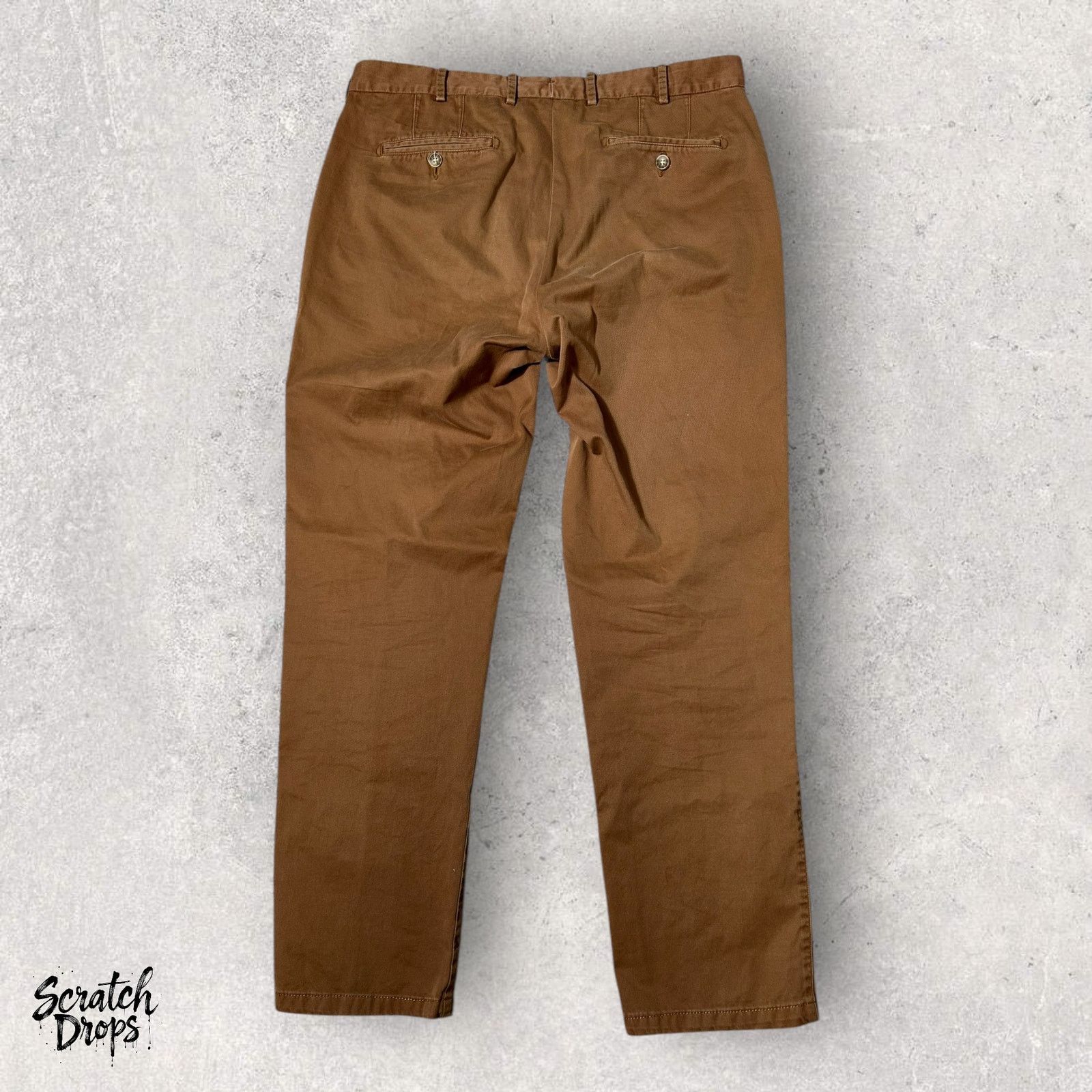 Peter Millar Peter Millar Men's Brown Chino Pants Size 35 Casual Trousers Size US 35 - 3 Thumbnail
