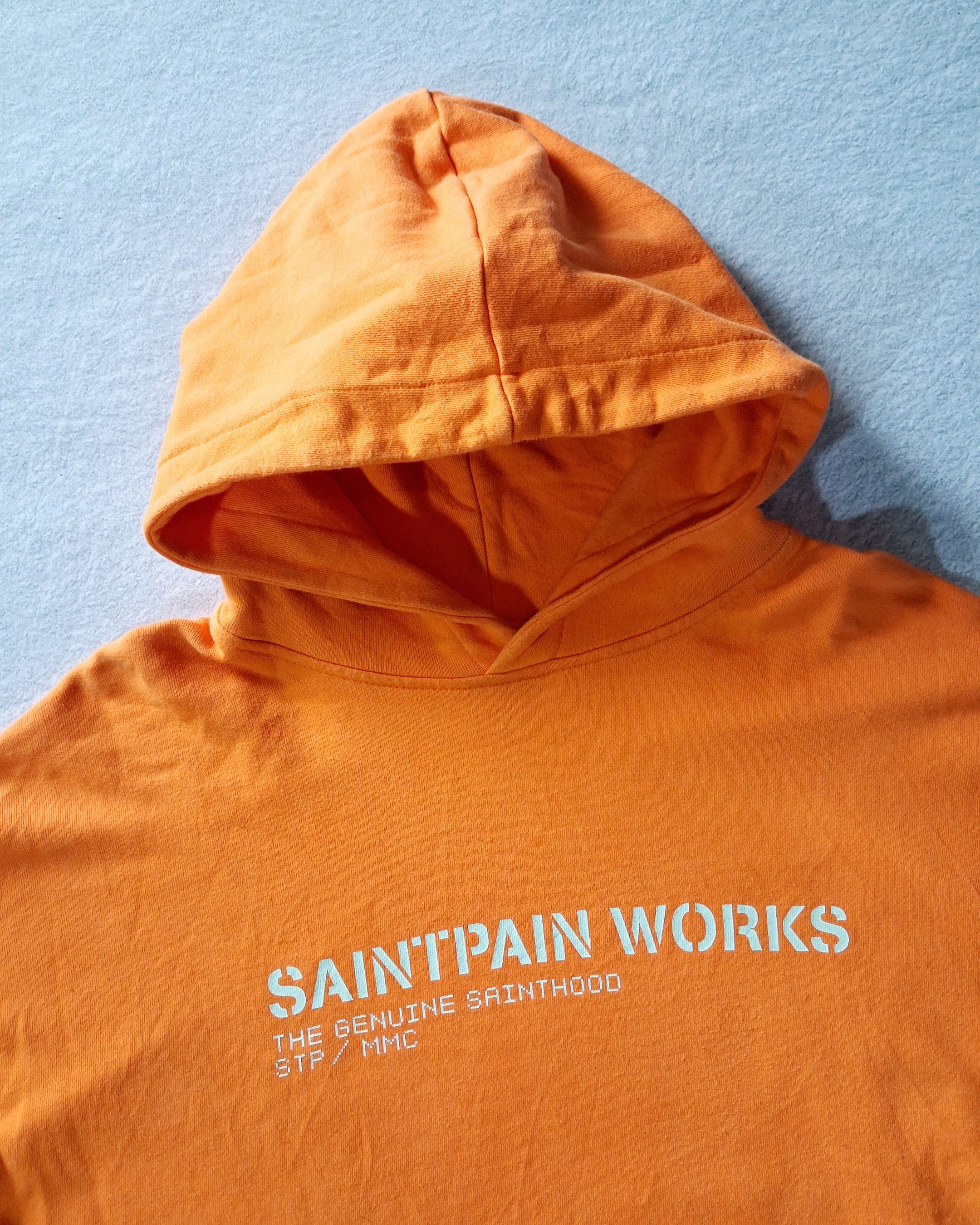 Vintage SAINTPAIN WORKS IDEAL HOOD LS ORANGE 2017 Size US XL / EU 56 / 4 - 6 Thumbnail
