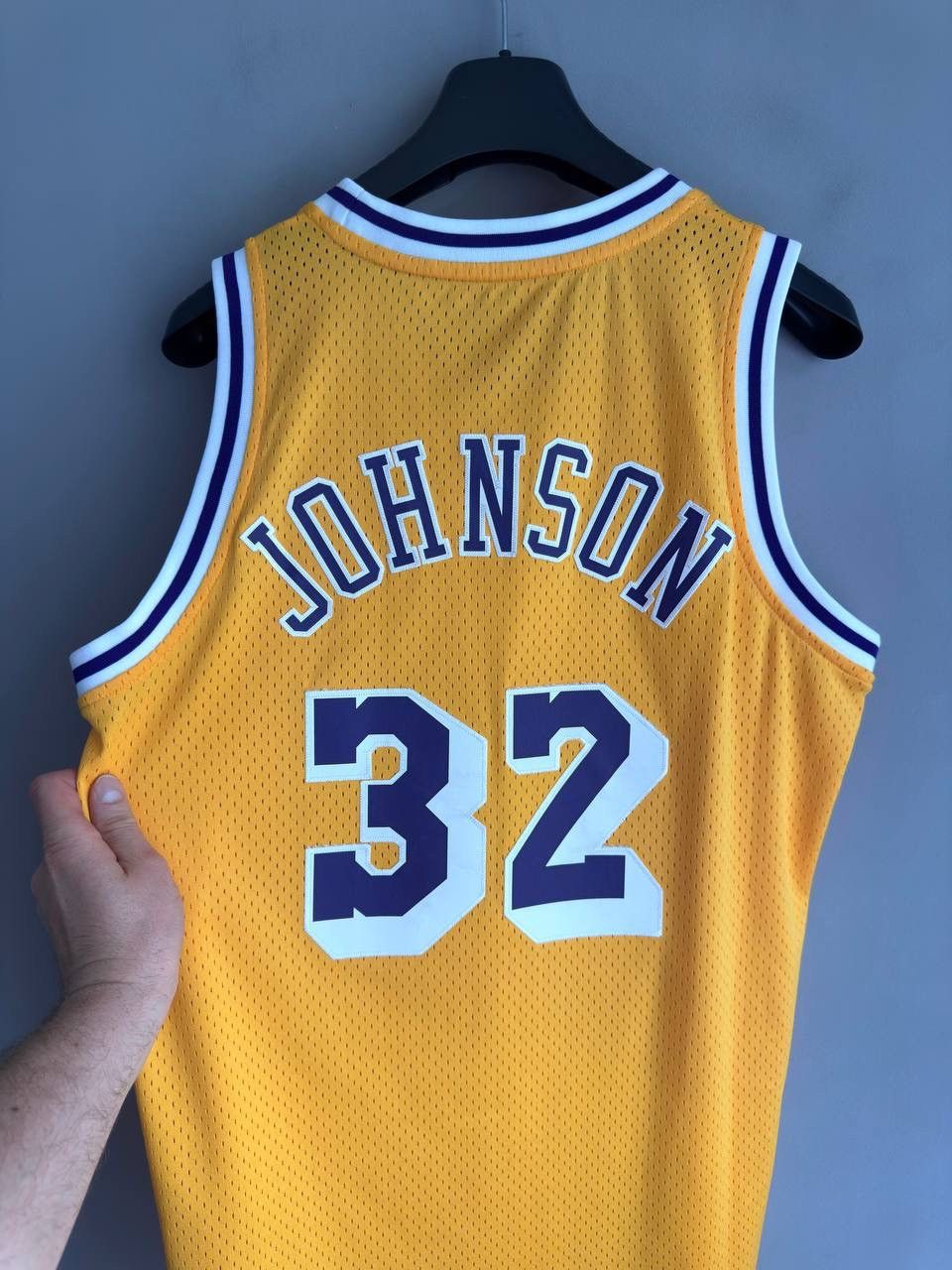 Adidas Adidas L. A. Lakers NBA Basketball Jersey #32 JOHNSON Size M Size US M / EU 48-50 / 2 - 6 Thumbnail