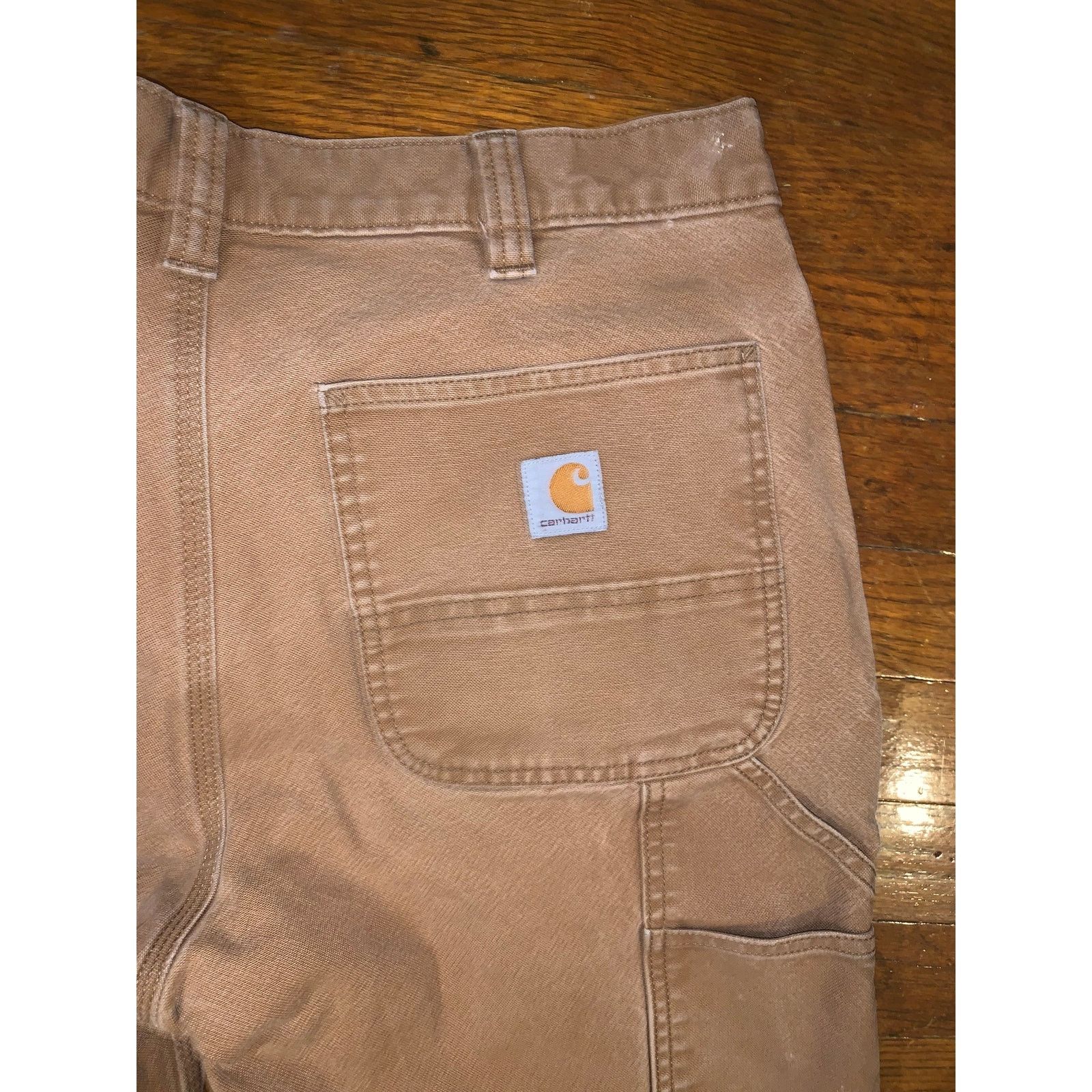 Carhartt Carhartt 103334 Brown Double Front Duck Pants 33X32 Size US 33 - 10 Thumbnail