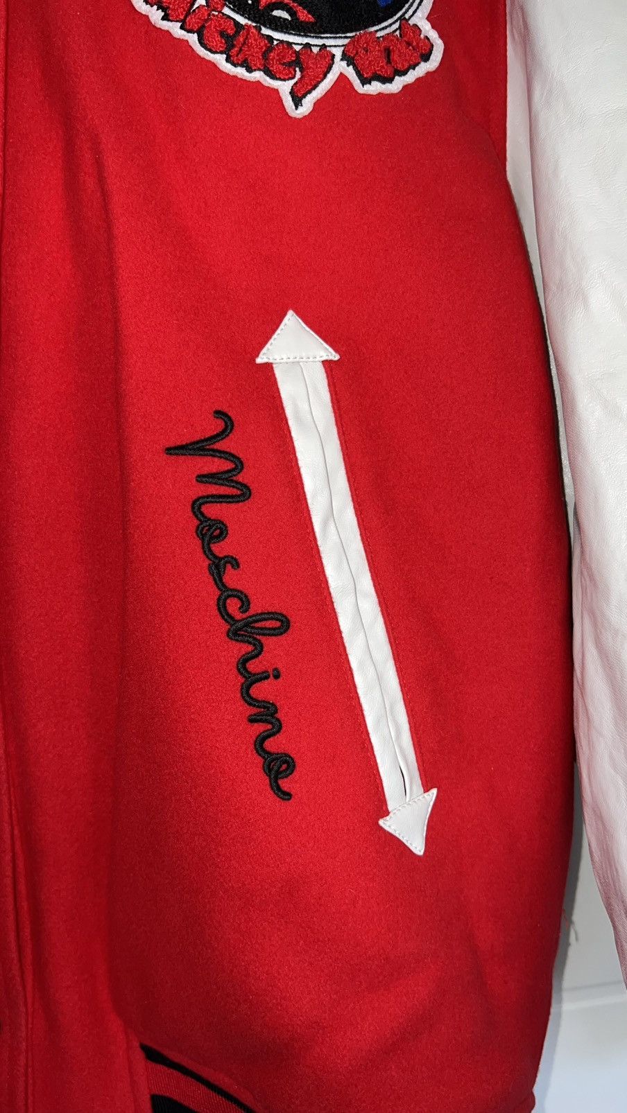 Moschino Moschino Mickey Rat Bomber Jacket Red White Size M Size M / US 6-8 / IT 42-44 - 4 Thumbnail