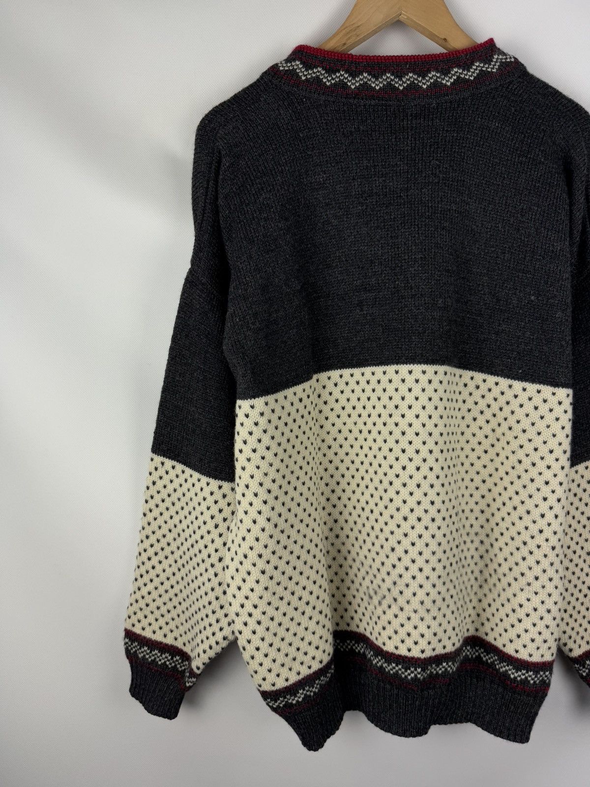 Norwool Norwool Men’s Vintage Knitted Wool Nordic Sweater Pullover Size US L / EU 52-54 / 3 - 14 Thumbnail
