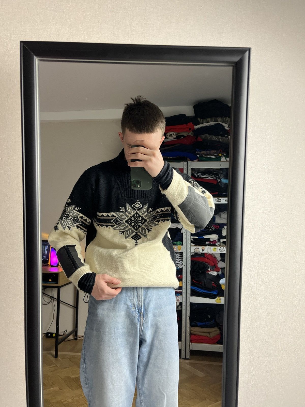 Dale Of Norway × Vintage Dale of Norway Storetind Windstopper Weatherproof Sweater Size US M / EU 48-50 / 2 - 2 Thumbnail