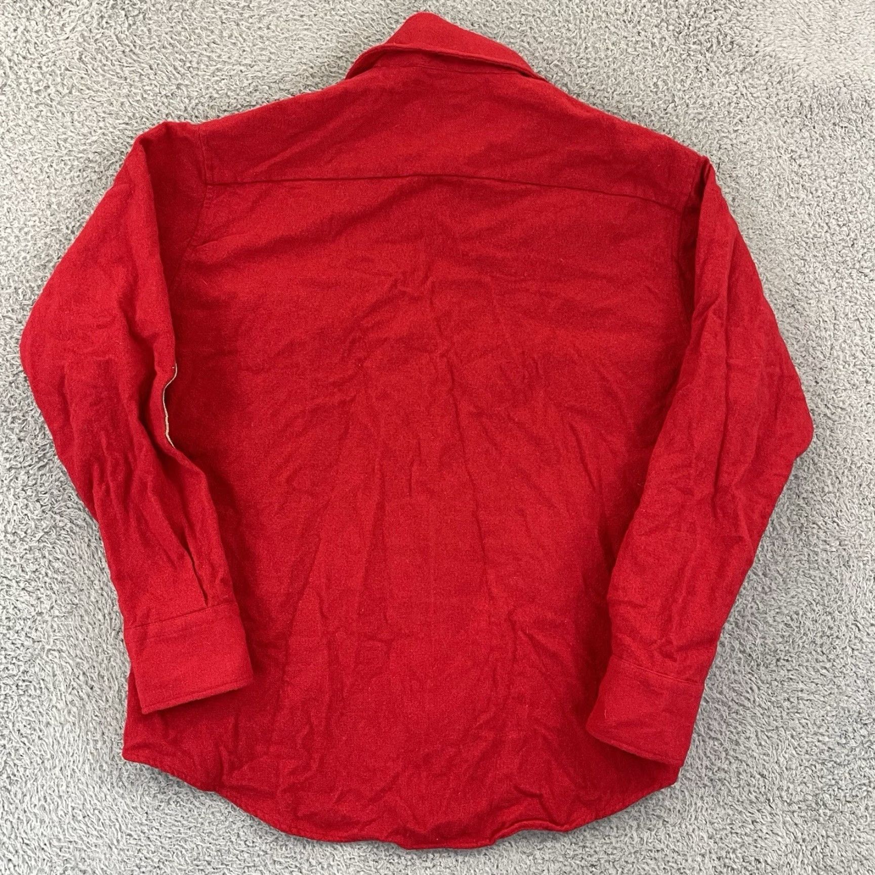 Vintage VINTAGE Gander Mountain Shirt Mens XL Red Wool Button-Up Flannel 80s USA Elbow Pad Brass Angel Pattern Size US XL / EU 56 / 4 - 5 Thumbnail