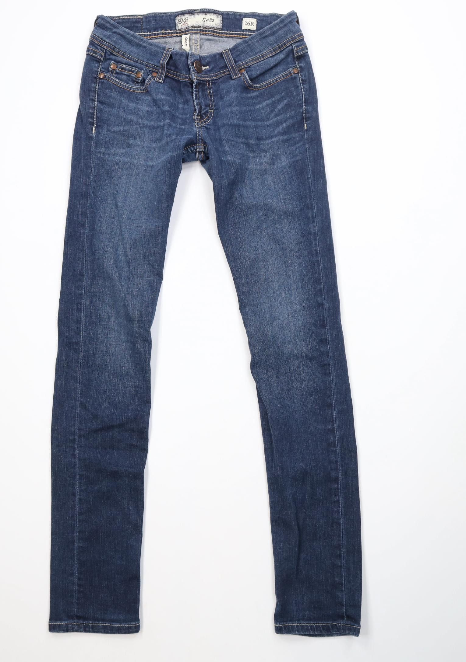 Vintage Buckle BKE Stitch Stella Stretch Skinny Leg Denim Jeans Size 26" / US 2 / IT 38 - 1 Thumbnail