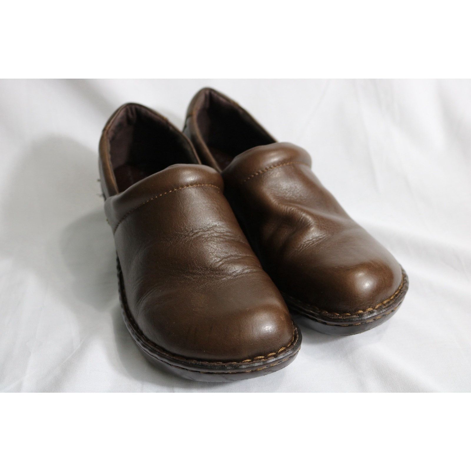 Boc US 9.5M BØC Peggy Clogs Leather Mule Women Slip-on Shoes Size US 9.5 / IT 39.5 - 7 Thumbnail