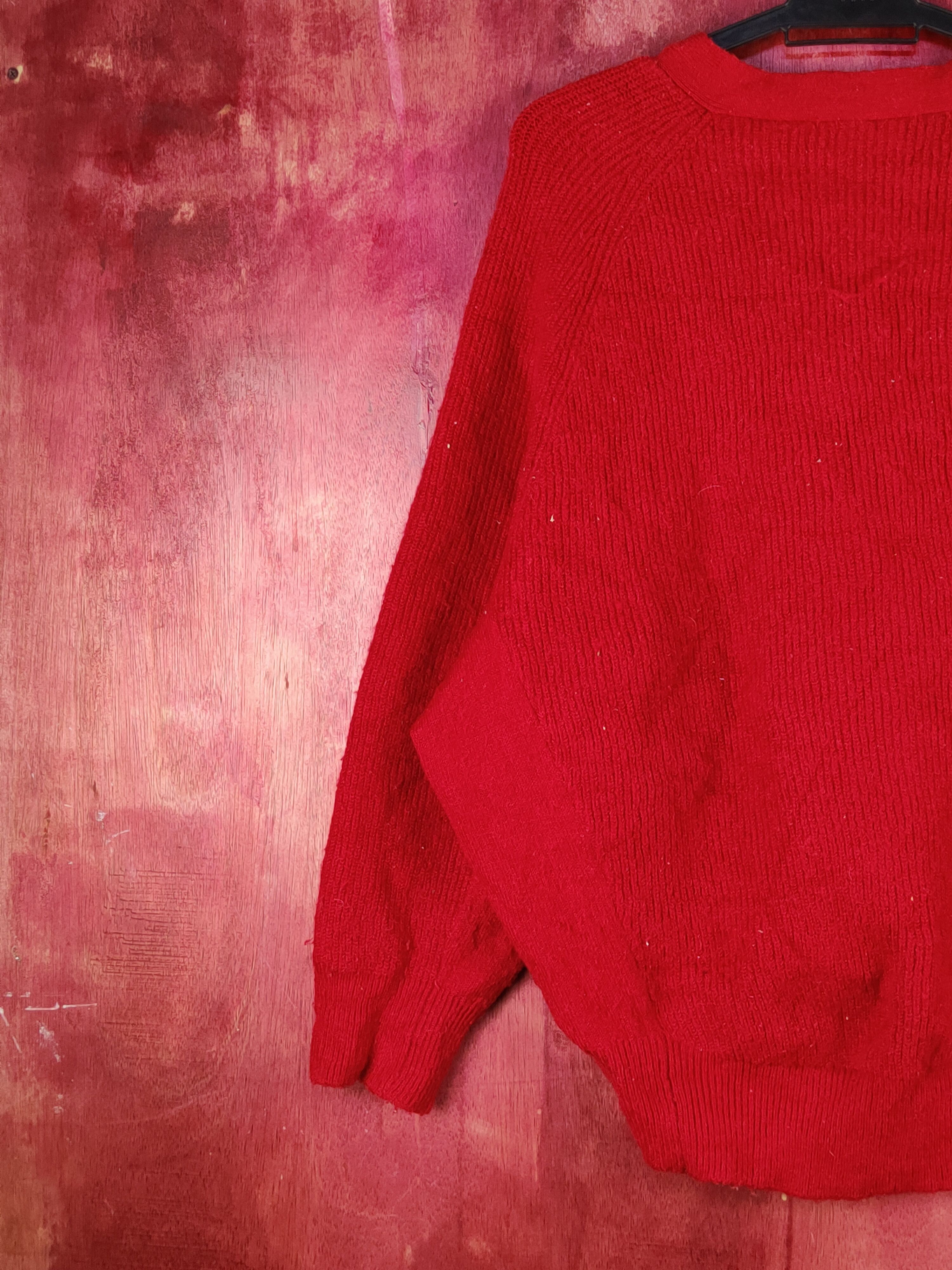 GU GU Red Knitwear cardigan japan Sweaters #S1578 Size L / US 10 / IT 46 - 8 Thumbnail