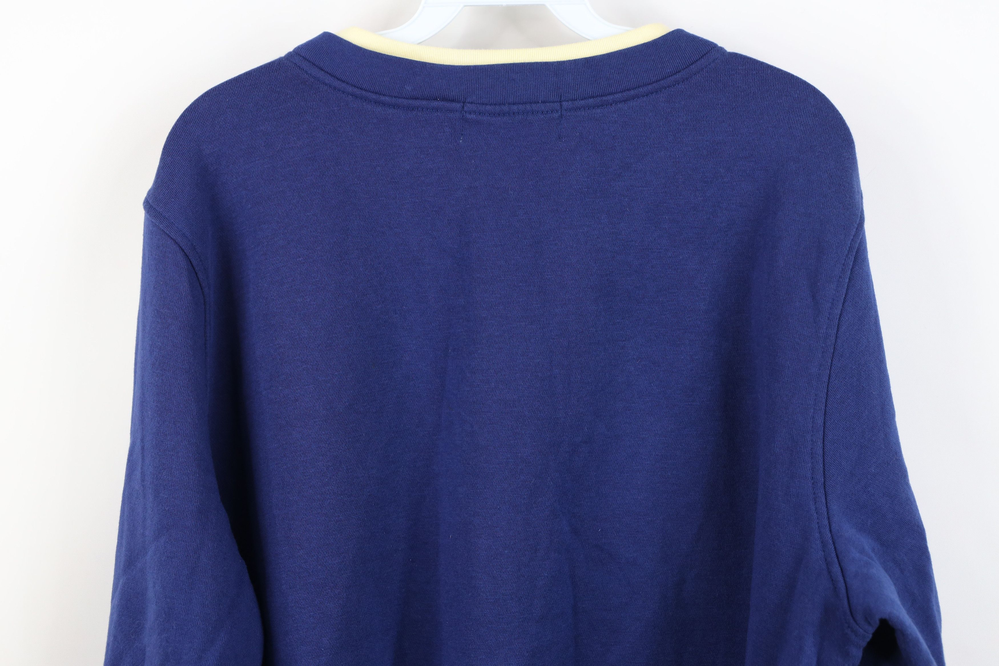 Vintage Vintage 90s Streetwear Flower Floral Layered Sweatshirt Blue Size XL / US 12-14 / IT 48-50 - 14 Thumbnail