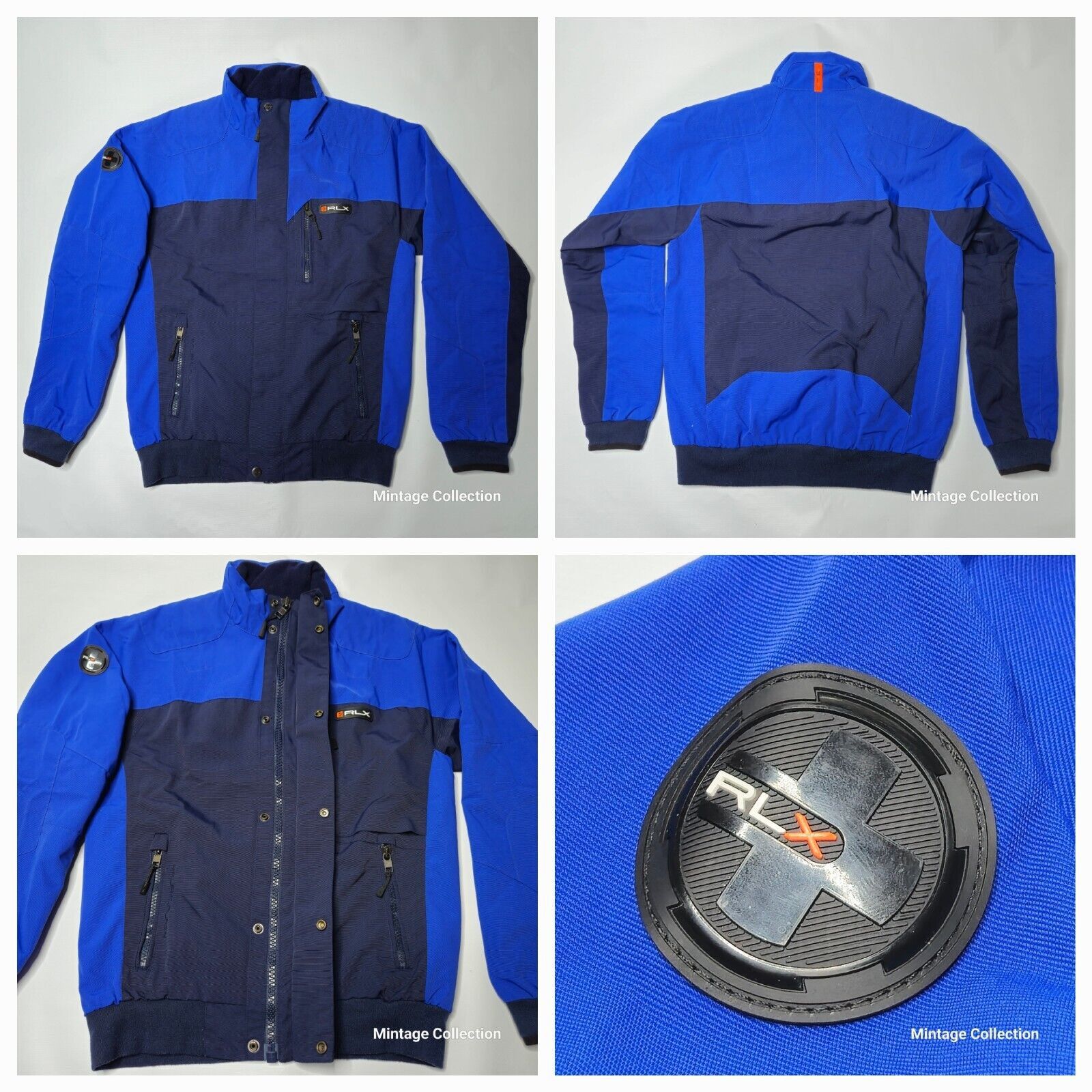 Ralph Lauren Ralph Lauren RLX Blue Motorcycle McKinley Bomber Jacket M Size US M / EU 48-50 / 2 - 1 Thumbnail