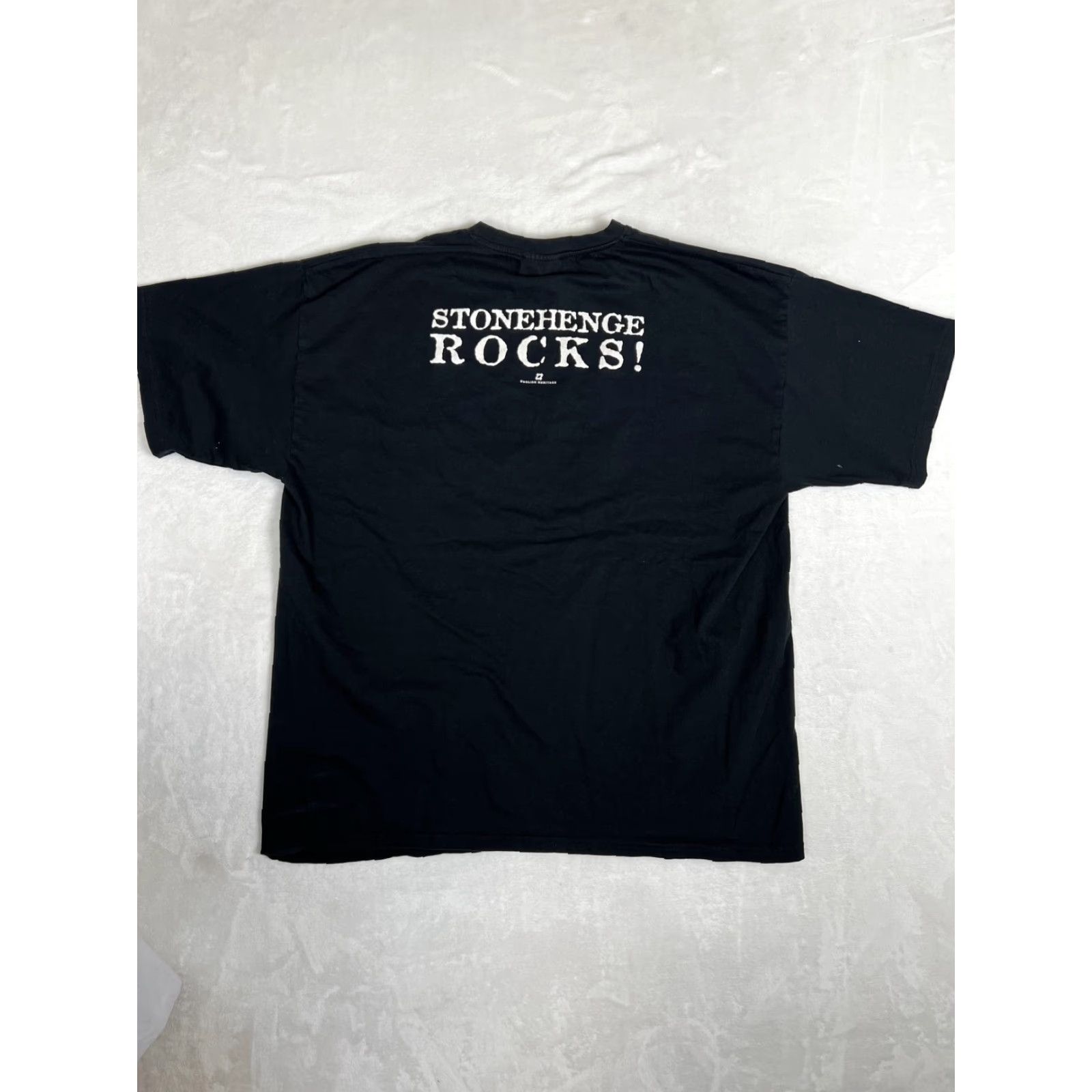 Vintage VINTAGE Stonehenge Rocks Shirt Mens 2XL Black Graphic T-Shirt Tee English Heritage Size US XXL / EU 58 / 5 - 5 Thumbnail
