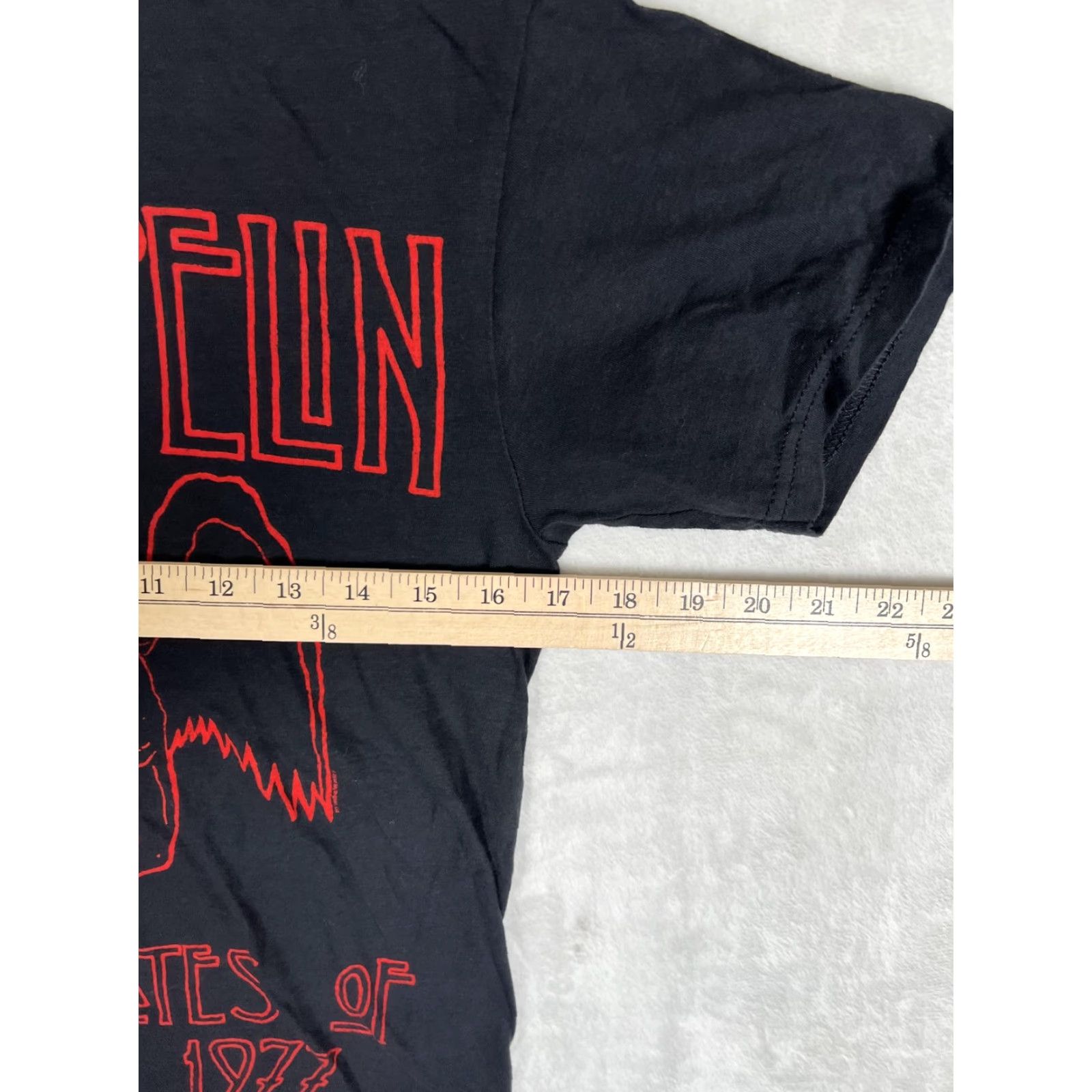 Vintage VINTAGE Led Zeppelin T-Shirt Mens Small Black United States Of America 1977 Tour Graphic Size US S / EU 44-46 / 1 - 4 Thumbnail