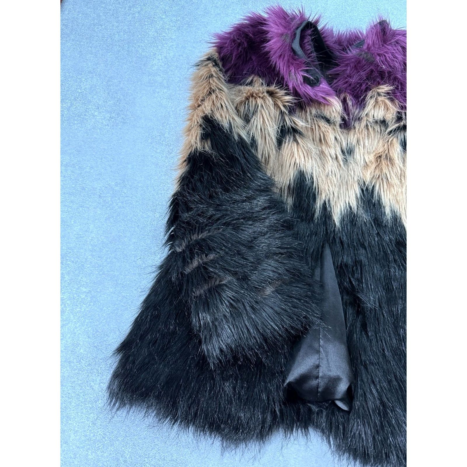 Diesel VINTAGE Diesel Overcoat Jacket S Black Faux Fur Y2K Archive RRP 500 Size S / US 4 / IT 40 - 6 Thumbnail