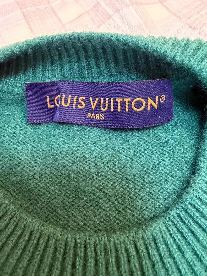 Louis Vuitton Louis Vuitton Cashmere pullover ribbed collar cashmere swe Size US L / EU 52-54 / 3 - 2 Thumbnail