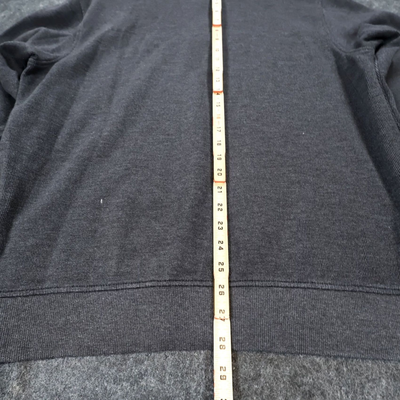 Van Heusen Van Heusen Pullover Mens XL Charcoal Grey Quarter Zip Ribbed Texture Excellent Size US XL / EU 56 / 4 - 5 Thumbnail