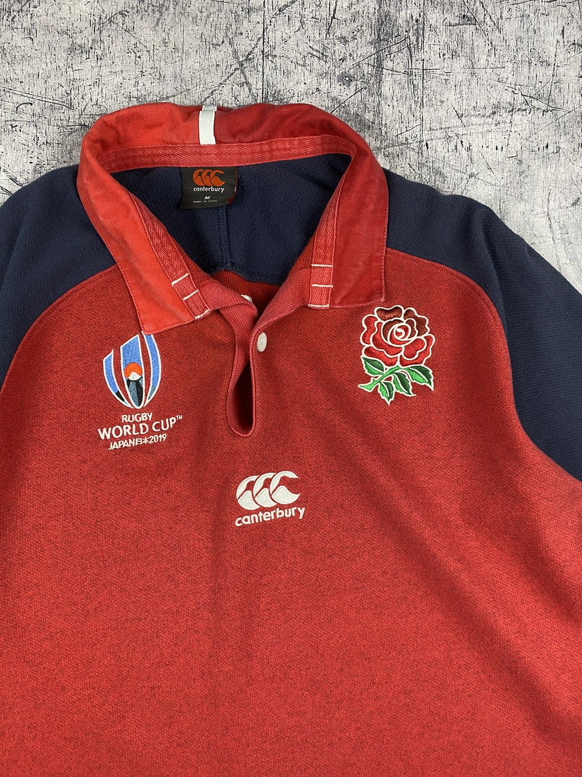 Canterbury of New Zealand Canterbury England Rugby World Cup Polo T-Shirt Size M Size US M / EU 48-50 / 2 - 6 Thumbnail