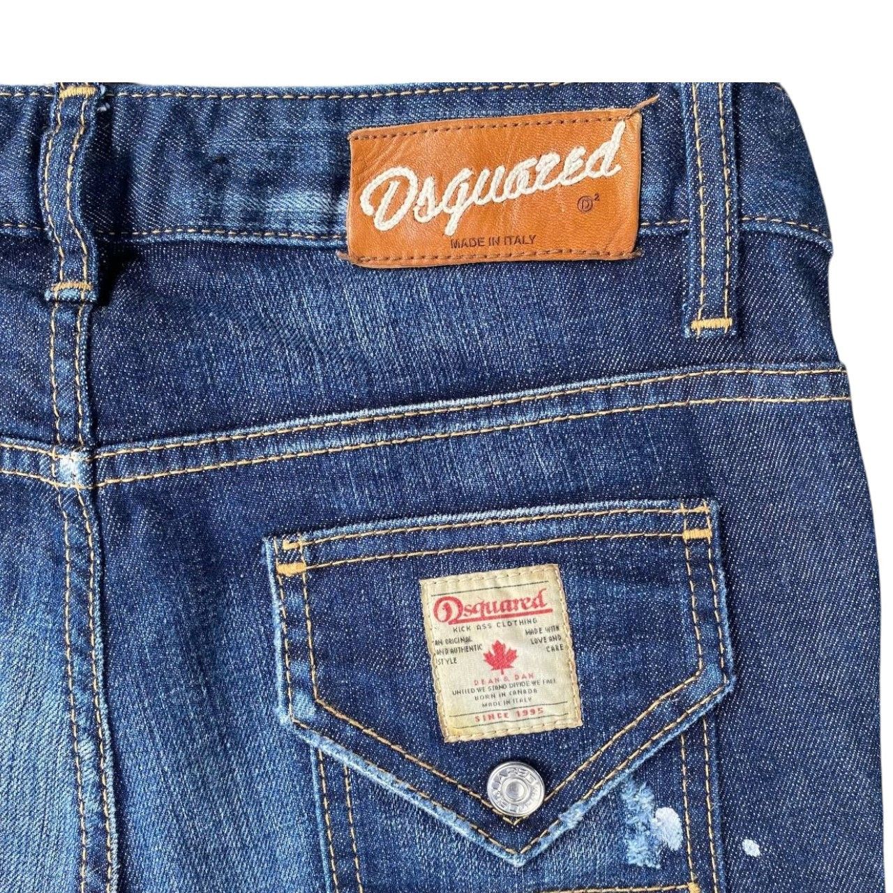 Dsquared2 DSQUARED DISTRESSED PAINTED JEAN WOMEN SIZE 36 ITALY Size 30" / US 8 / IT 44 - 6 Thumbnail