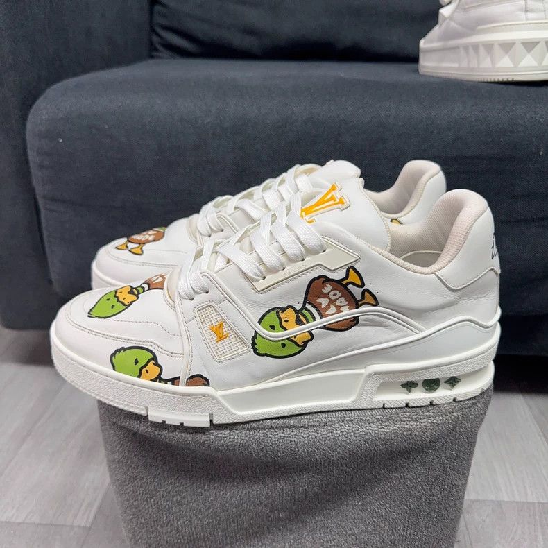 Nigo x Louis Vuitton Trainer Low-Top Sneakers - dmc