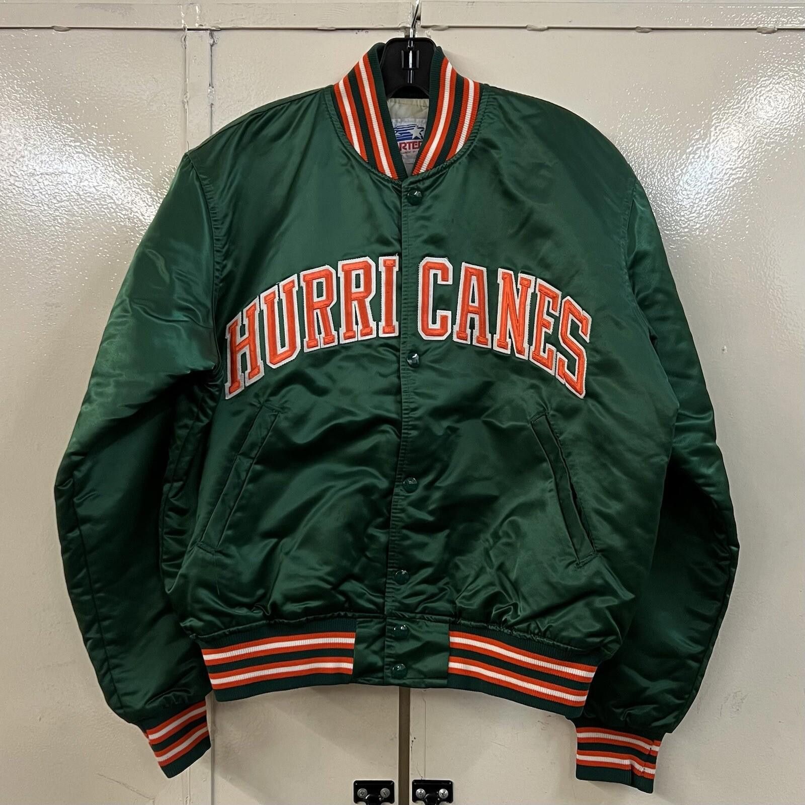 Starter Starter Miami Hurricanes Bomber Satin NCAA Jacket M Medium Size US M / EU 48-50 / 2 - 1 Thumbnail
