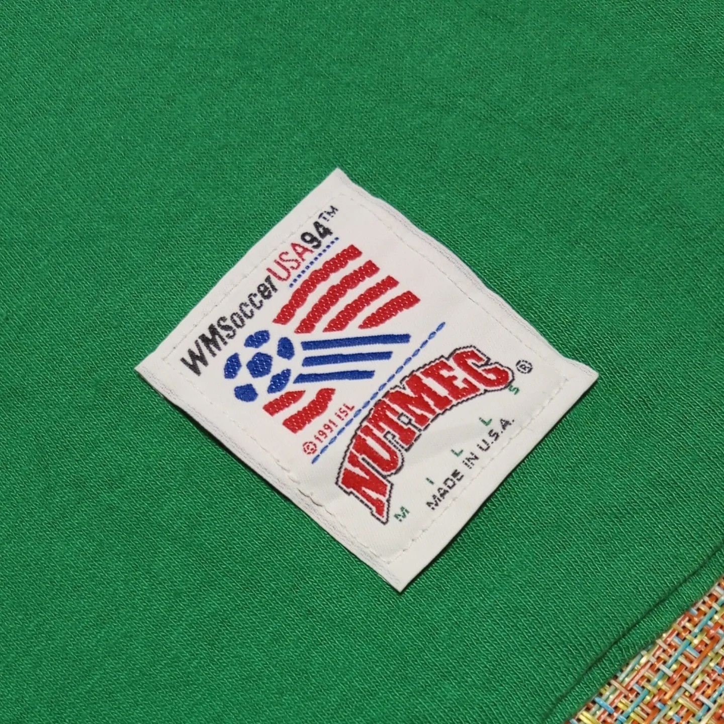 Vintage Vintage Nutmeg 90's WM Soccer Brazil T-Shirt Size US M / EU 48-50 / 2 - 4 Thumbnail