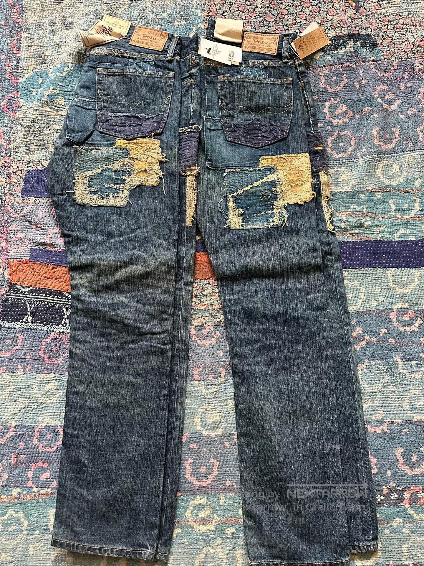 RRL Ralph Lauren ralph lauren boro distressed denim jeans. Size US 30 / EU 46 - 4 Thumbnail