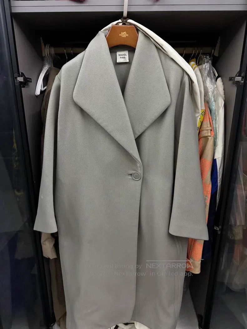 Hermes Hermes Ladies' notched collar tweed mid-length coat Size XS / US 0-2 / IT 36-38 - 1 Thumbnail
