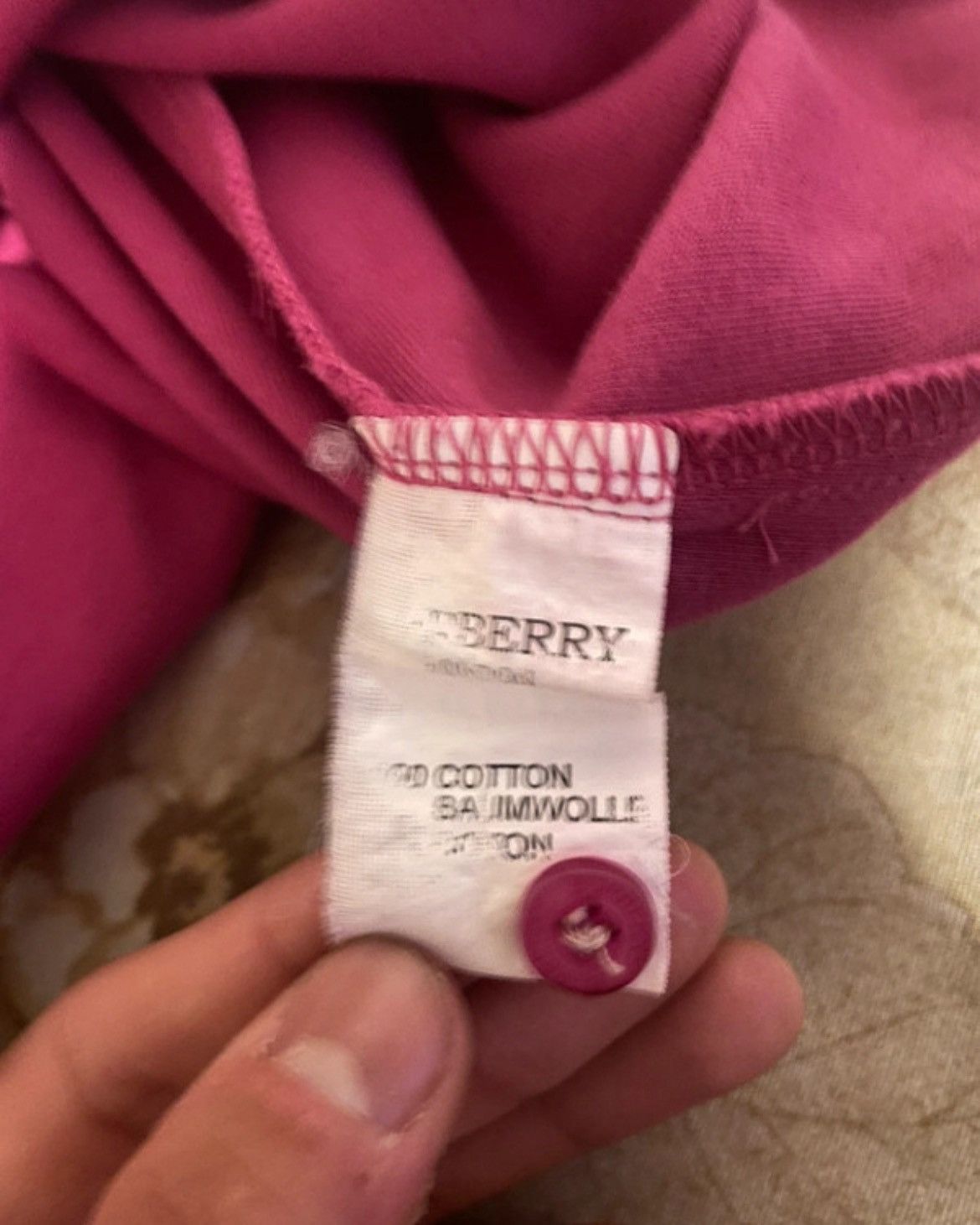 Burberry Pink burberry polo shirt Size US M / EU 48-50 / 2 - 6 Thumbnail