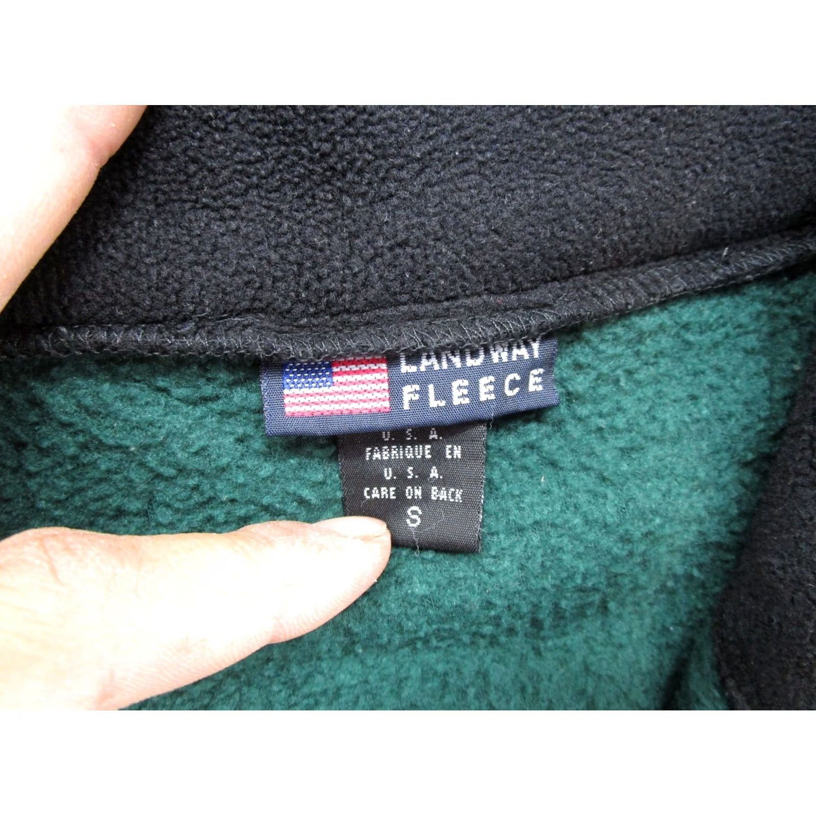 Vintage Landway Green Fleece Full Zip Jacket Mens Size S USA Made Elastic Waist Jacket Mens S Green USA Landway Fleece Full Zip Jacket Elastic Waist Size US S / EU 44-46 / 1 - 2 Thumbnail