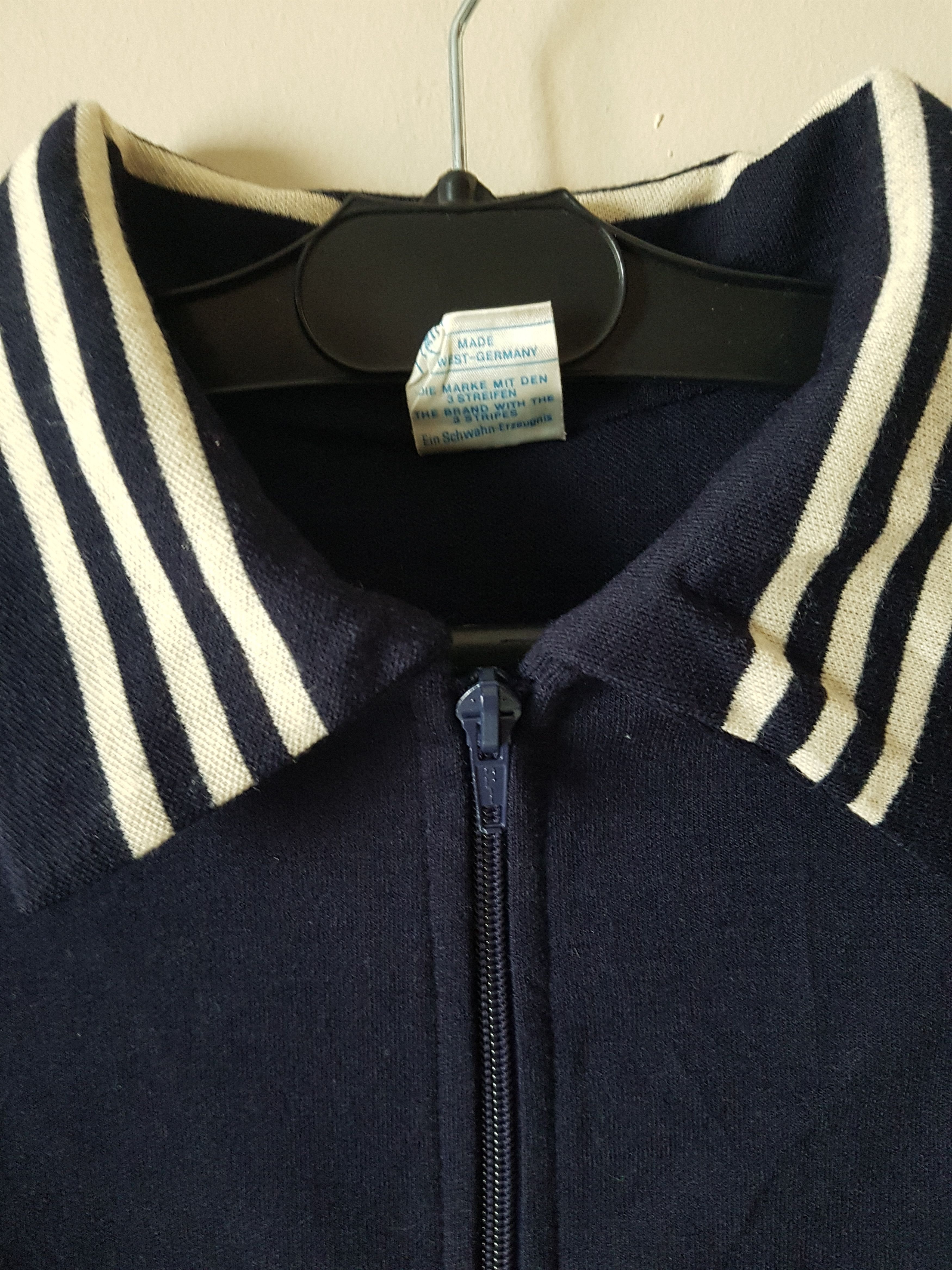 Adidas 70's Vintage Adidas Knit Jacket Wool Schwahn West-Germany Size US L / EU 52-54 / 3 - 5 Thumbnail