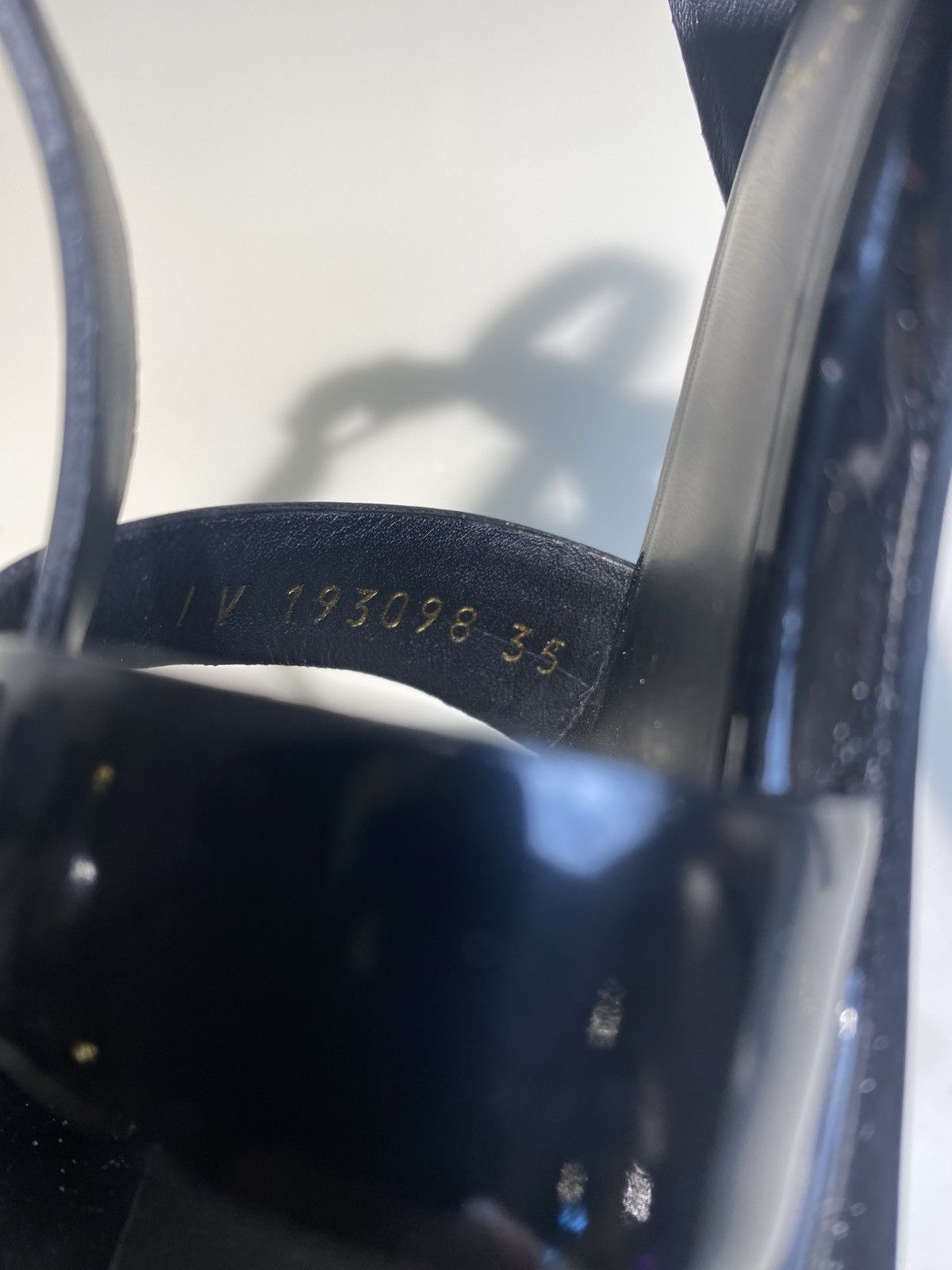 Yves Saint Laurent YSL Pastel Black Patent Leather Tribute Heels Size5 Size US 5 / IT 35 - 6 Thumbnail