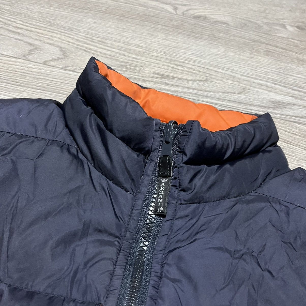 Emporio Armani Armani Vest Goose Down Nylon Reversible Vest Jacket Orange Size US S / EU 44-46 / 1 - 9 Thumbnail