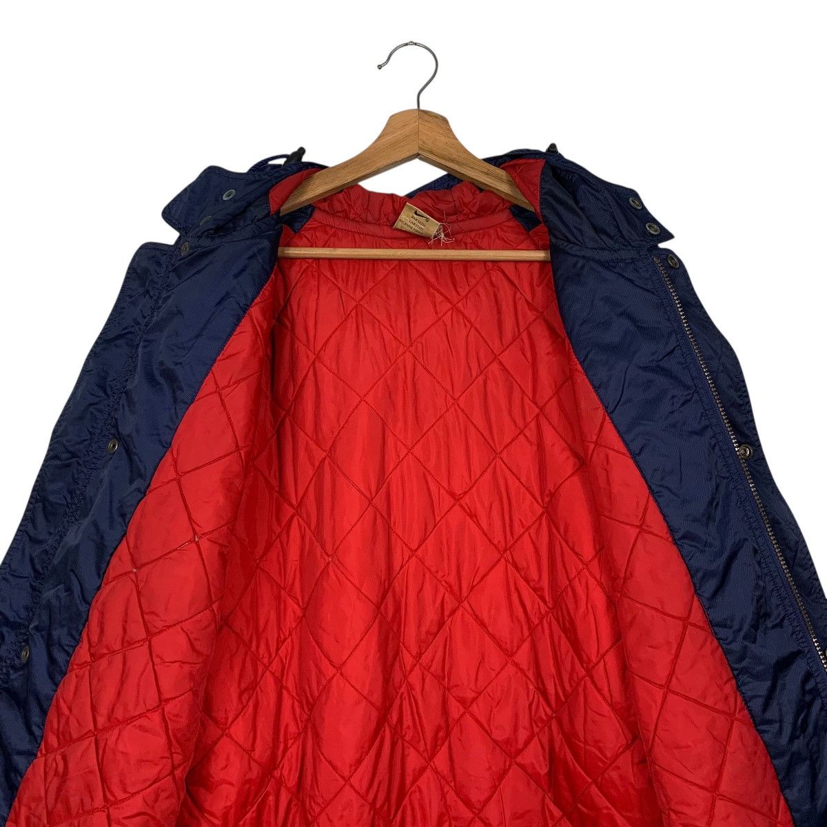 Nike Vintage 90s Nike Big Logo Long Jacket Size US L / EU 52-54 / 3 - 13 Thumbnail