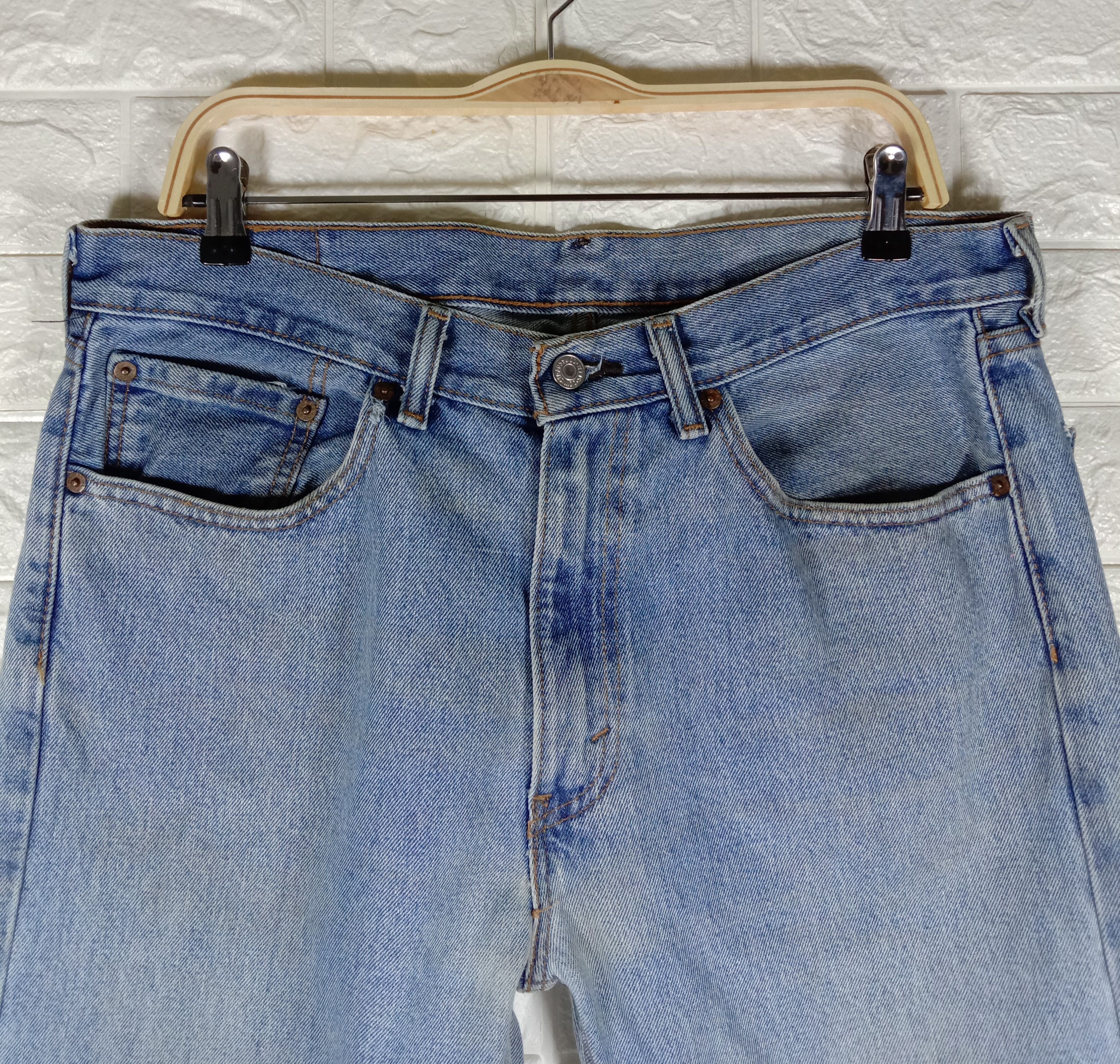 Levi's Vintage Levi’s 505 Jeans Blue Wash Regular Fit Denim Size US 34 / EU 50 - 2 Thumbnail