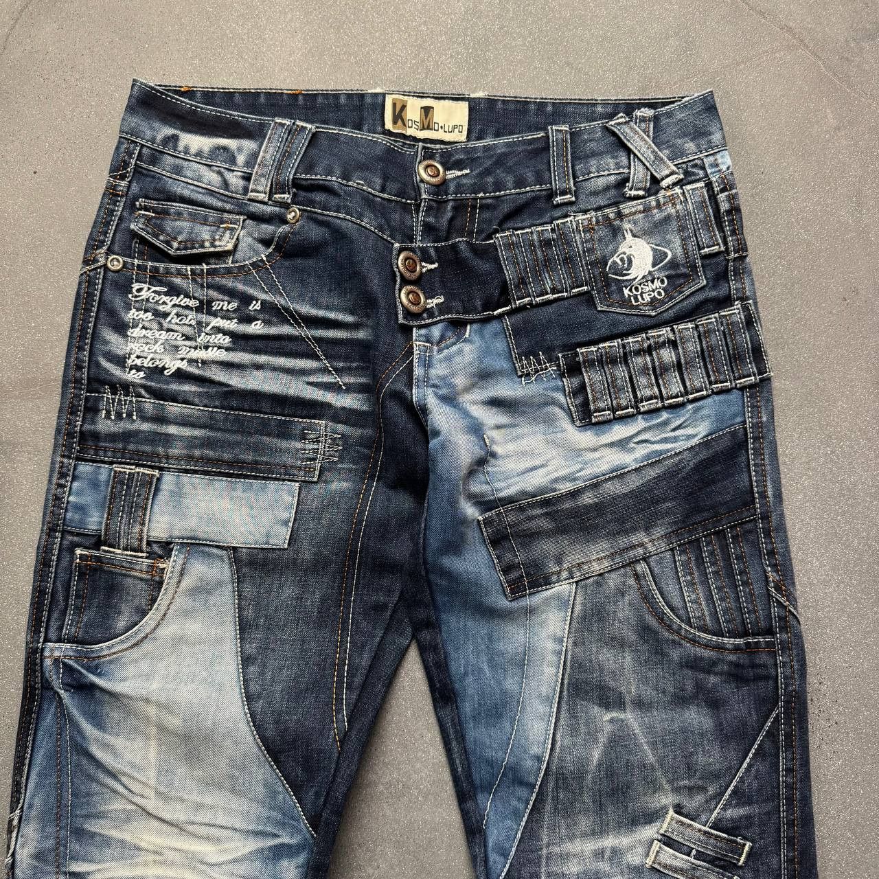 Japanese Brand × Vintage Japanese Style Pathcwork Washed Avant Garde Jeans Size US 30 / EU 46 - 3 Thumbnail