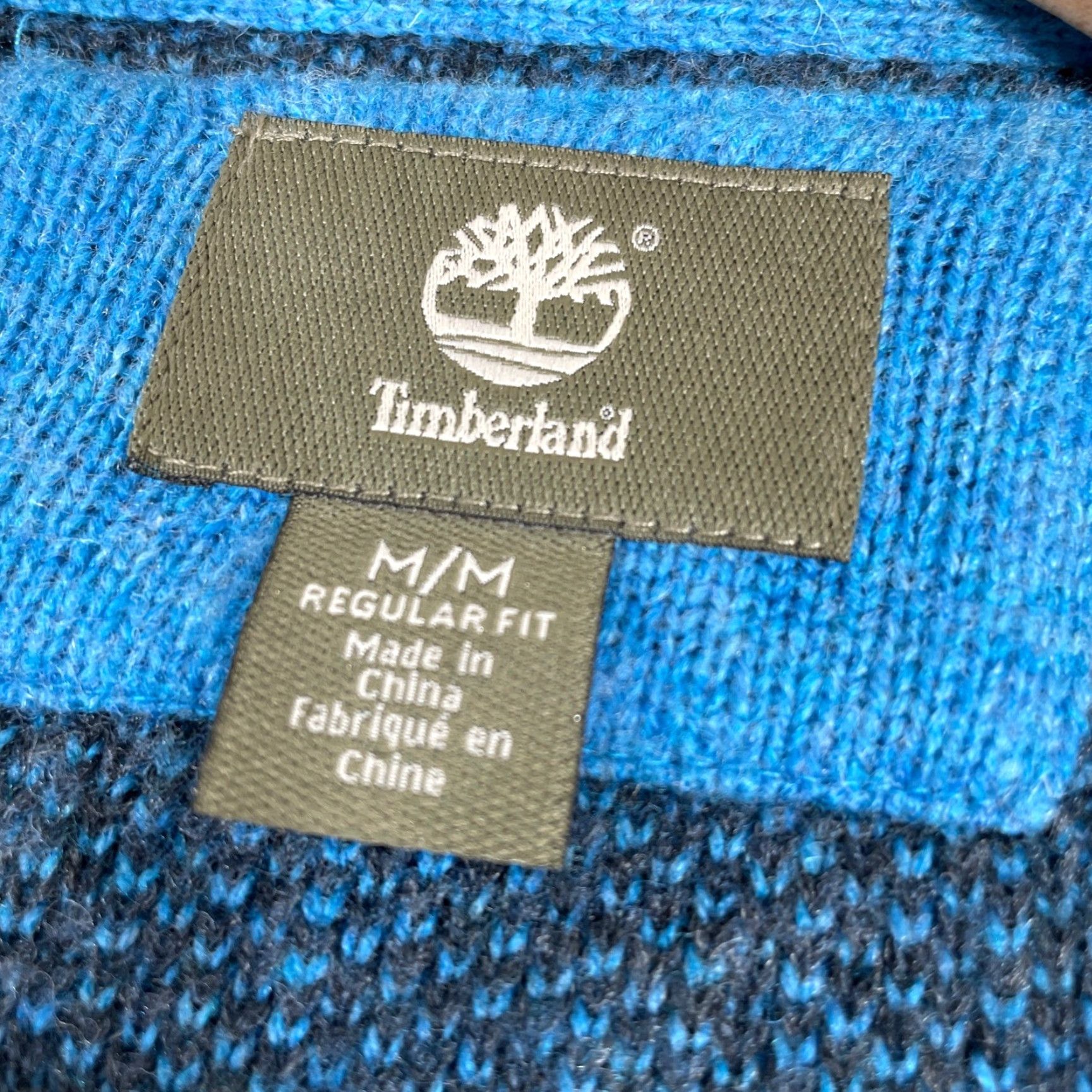 Timberland VINTAGE: No Timberland Sweater Mens Medium Gray Blue Fair Isle Lambswool Crewneck Size US M / EU 48-50 / 2 - 3 Thumbnail