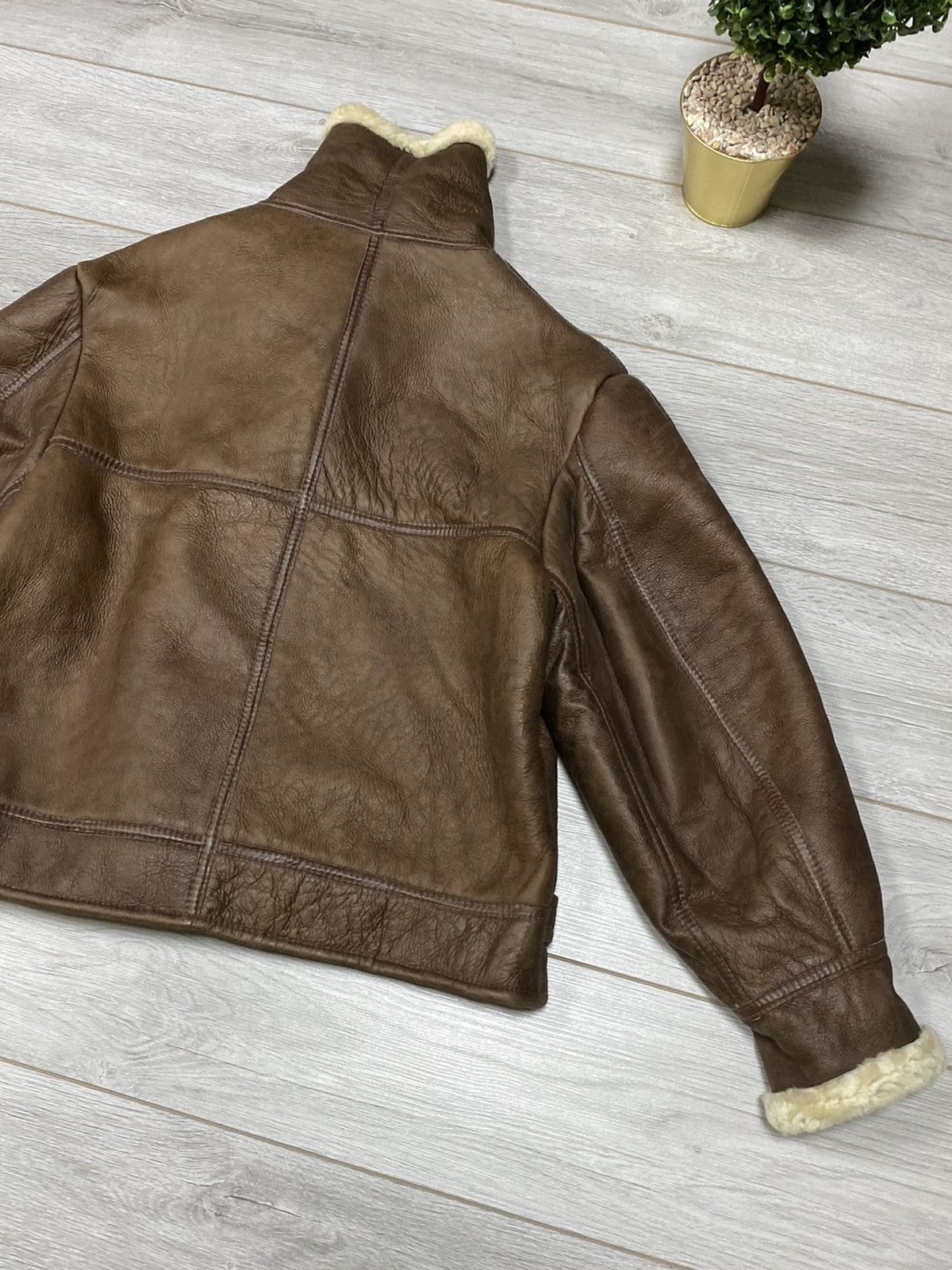Other 🔥SHEEPSKIN COAT LEATHER TYPE B-3 AVIATION JACKET Size US L / EU 52-54 / 3 - 5 Thumbnail