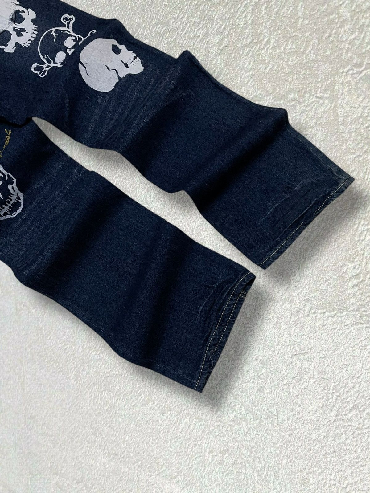 Hysteric Glamour Vintage 90s Japan Designer Wild Eagle Skull Affliction Denim Size US 28 / EU 44 - 3 Thumbnail