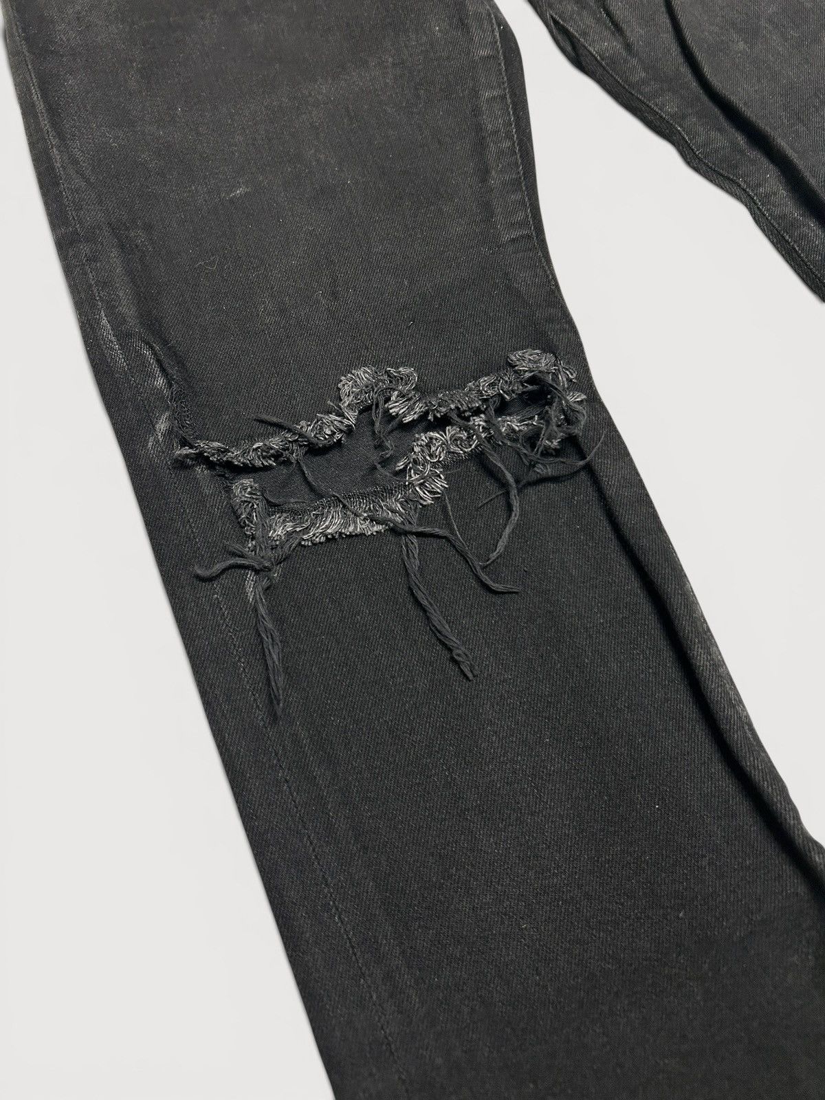 Saint Laurent Paris FW2015 D02 Distressed Waxed Japanese Denim Size US 32 / EU 48 - 6 Thumbnail