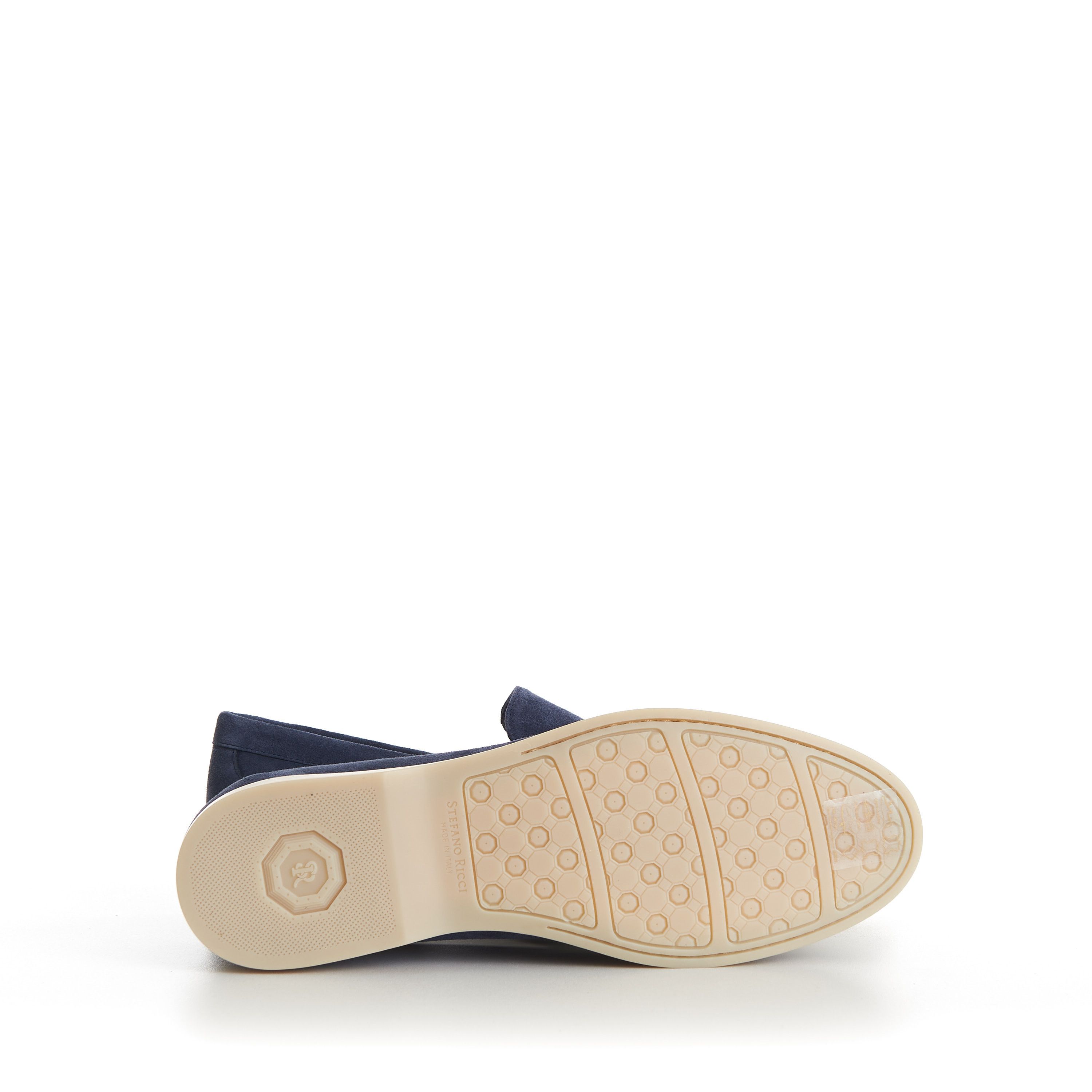 Stefano Ricci Blue Suede Slip-On Loafer - Eagle Head Application Size US 7 / EU 40 - 10 Thumbnail