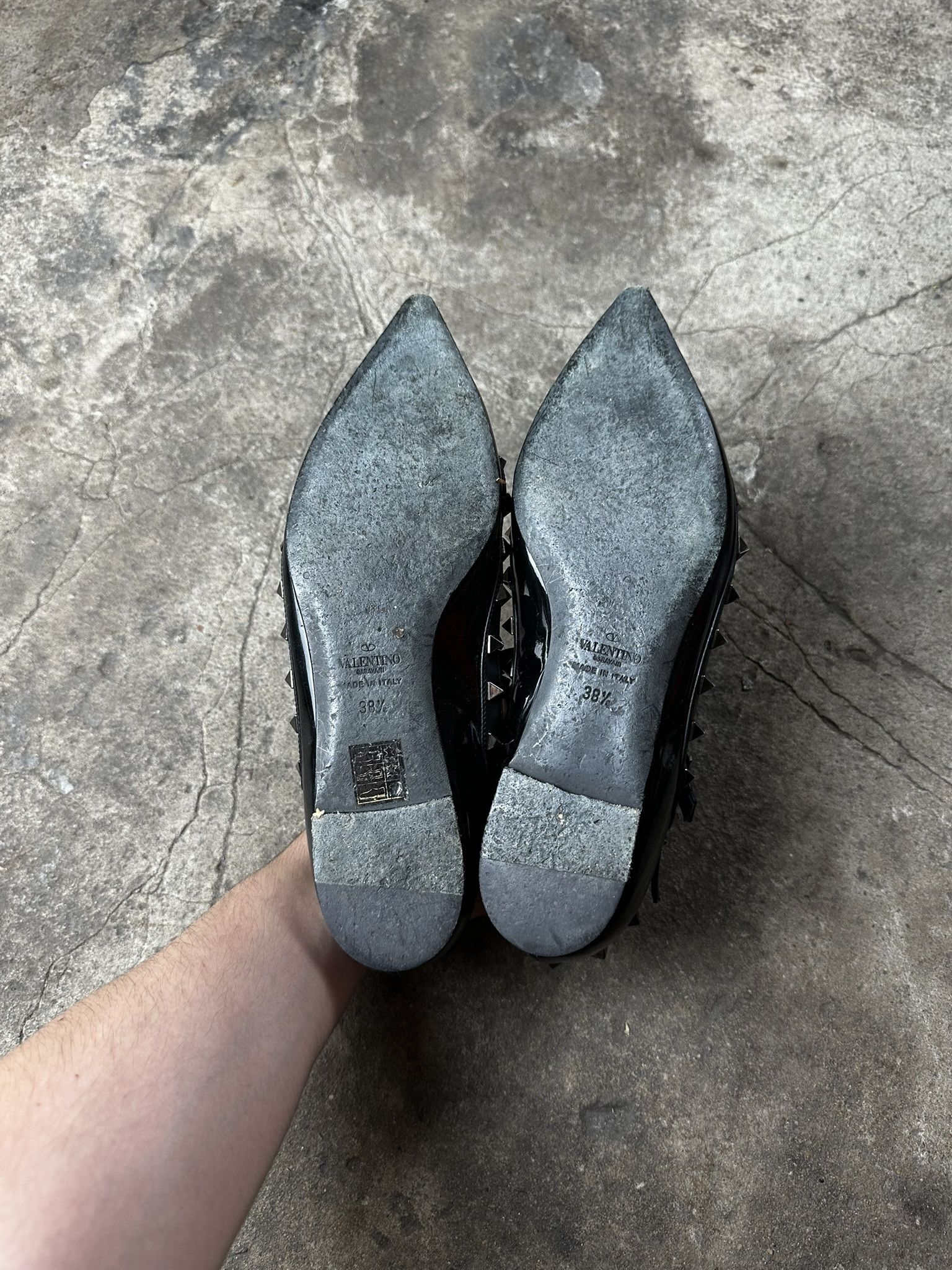 Valentino Valentino Garavani Rockstud Ballet Flats Size US 8.5 / IT 38.5 - 9 Thumbnail