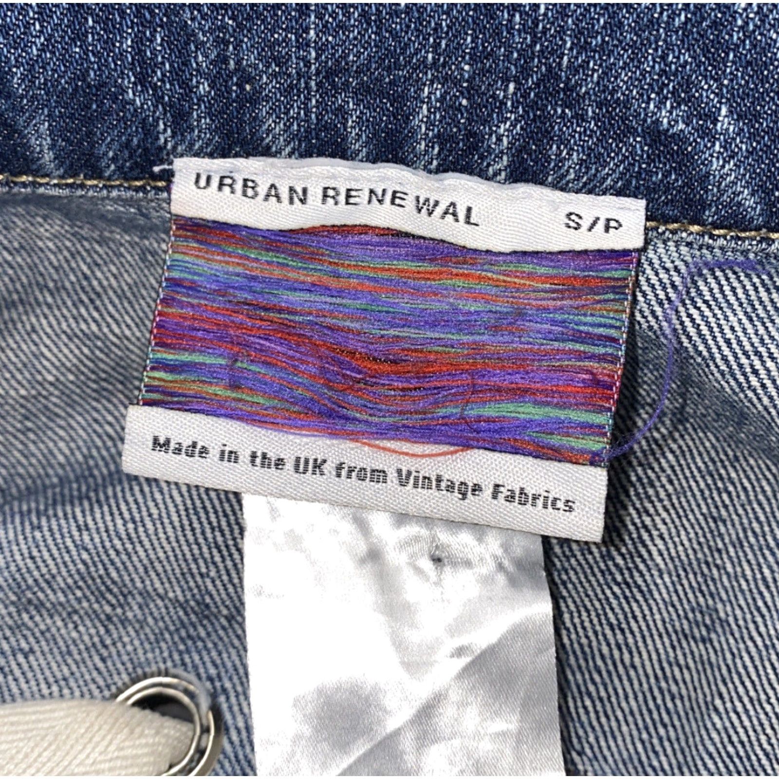 Vintage Urban Renewal Denim Jacket Women Blue Button Front Size S Cotton Regular Jacket, Women, Denim, Button Front, Casual Size 28" / US 6 / IT 42 - 6 Thumbnail