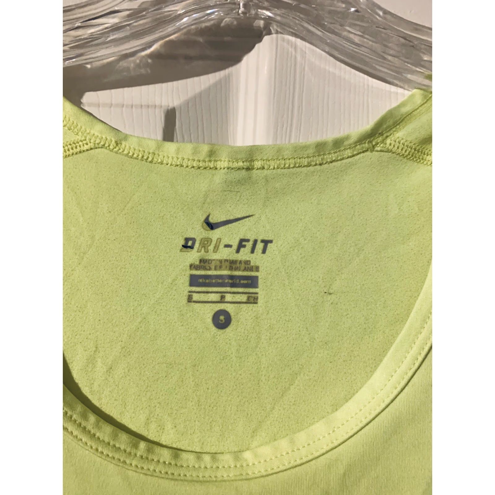 Nike Nike Dri-Fit Tank Top Womens Neon Yellow Small Running Sleeve Sleeveless Racerback Activewear Nike Dri-Fit Pullover Women’s | Size Small | Neon Size S / US 4 / IT 40 - 4 Thumbnail