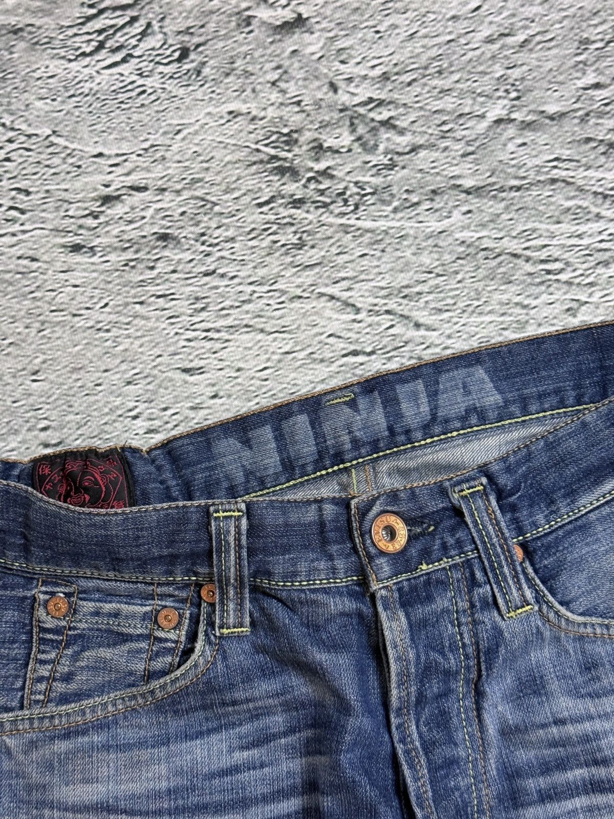Evisu Evisu jeans white daicock big logo blue selvedge denim EU ED Size US 30 / EU 46 - 10 Thumbnail