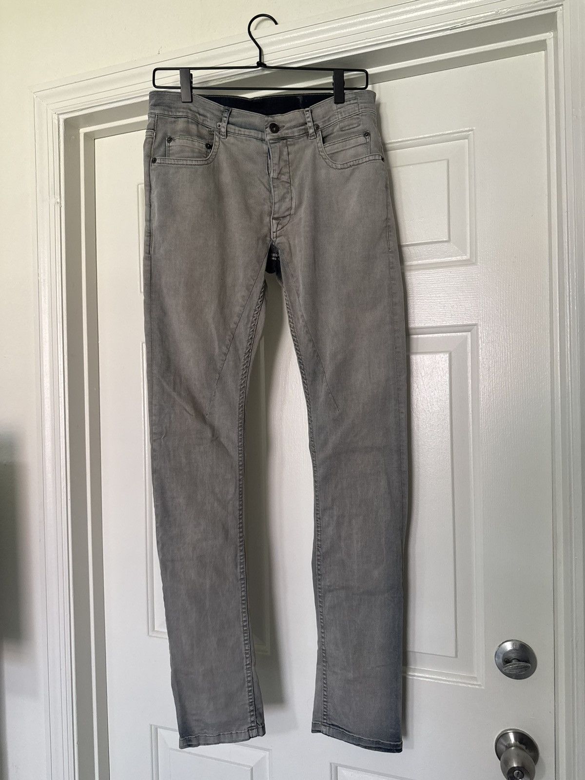 Rick Owens FW13 Rick Owens Detroit Cut Mineral Dust Denim Size US 30 / EU 46 - 9 Thumbnail