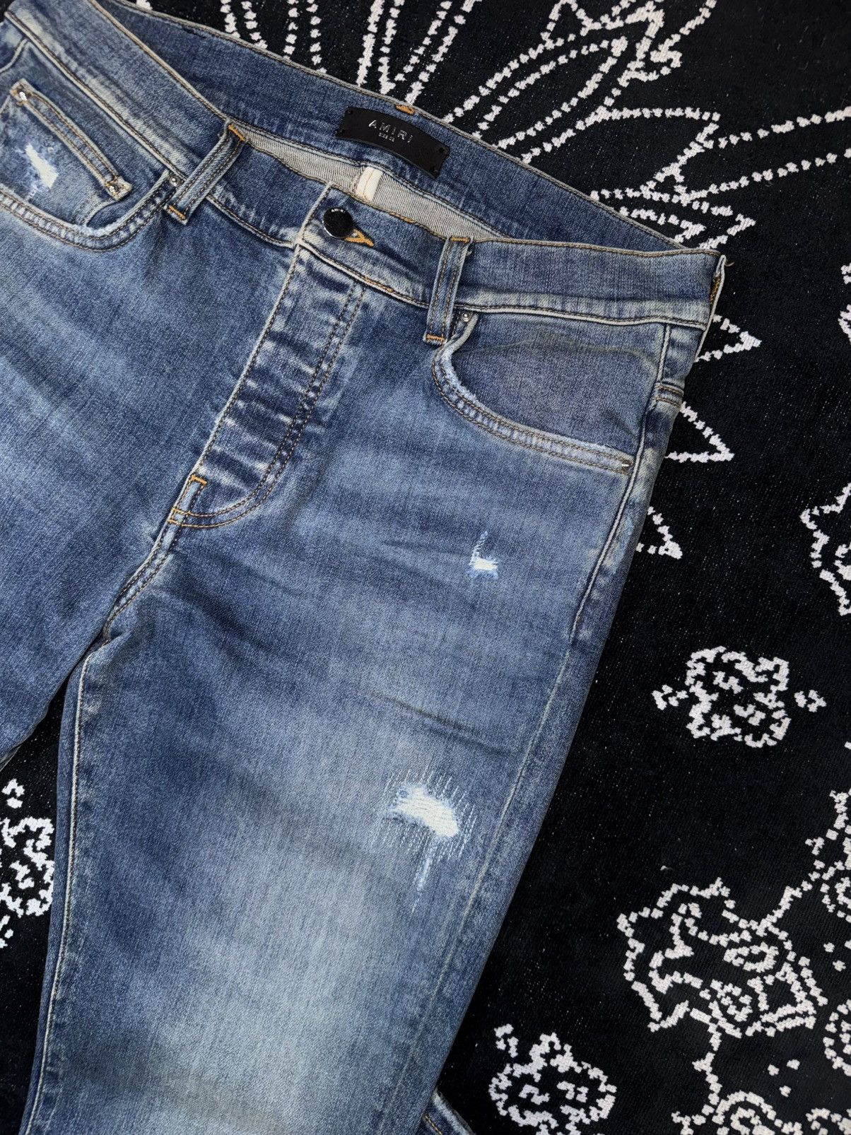 Amiri AMIRI BASIC DISTRESSED JEANS Size US 32 / EU 48 - 7 Thumbnail