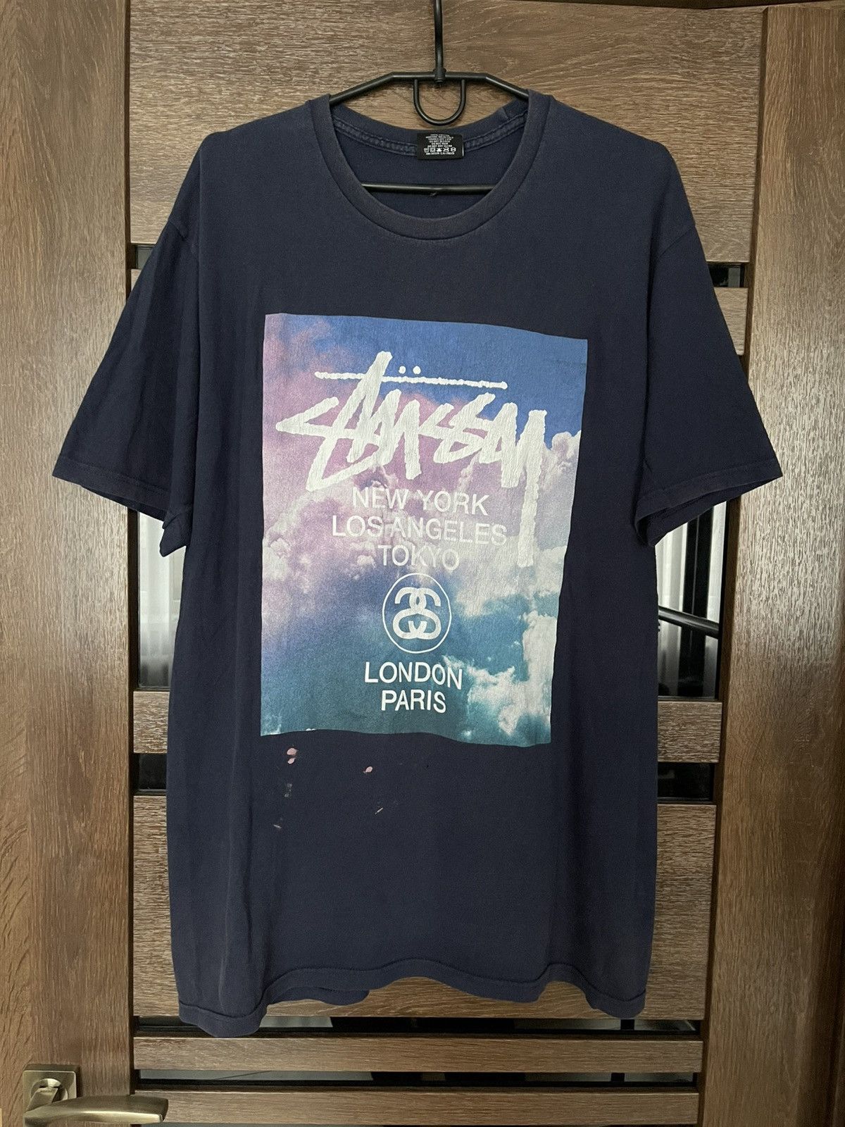 Stussy Stussy Clouds Vintage Big Logo T-Shirt Tee Size US L / EU 52-54 / 3 - 2 Thumbnail