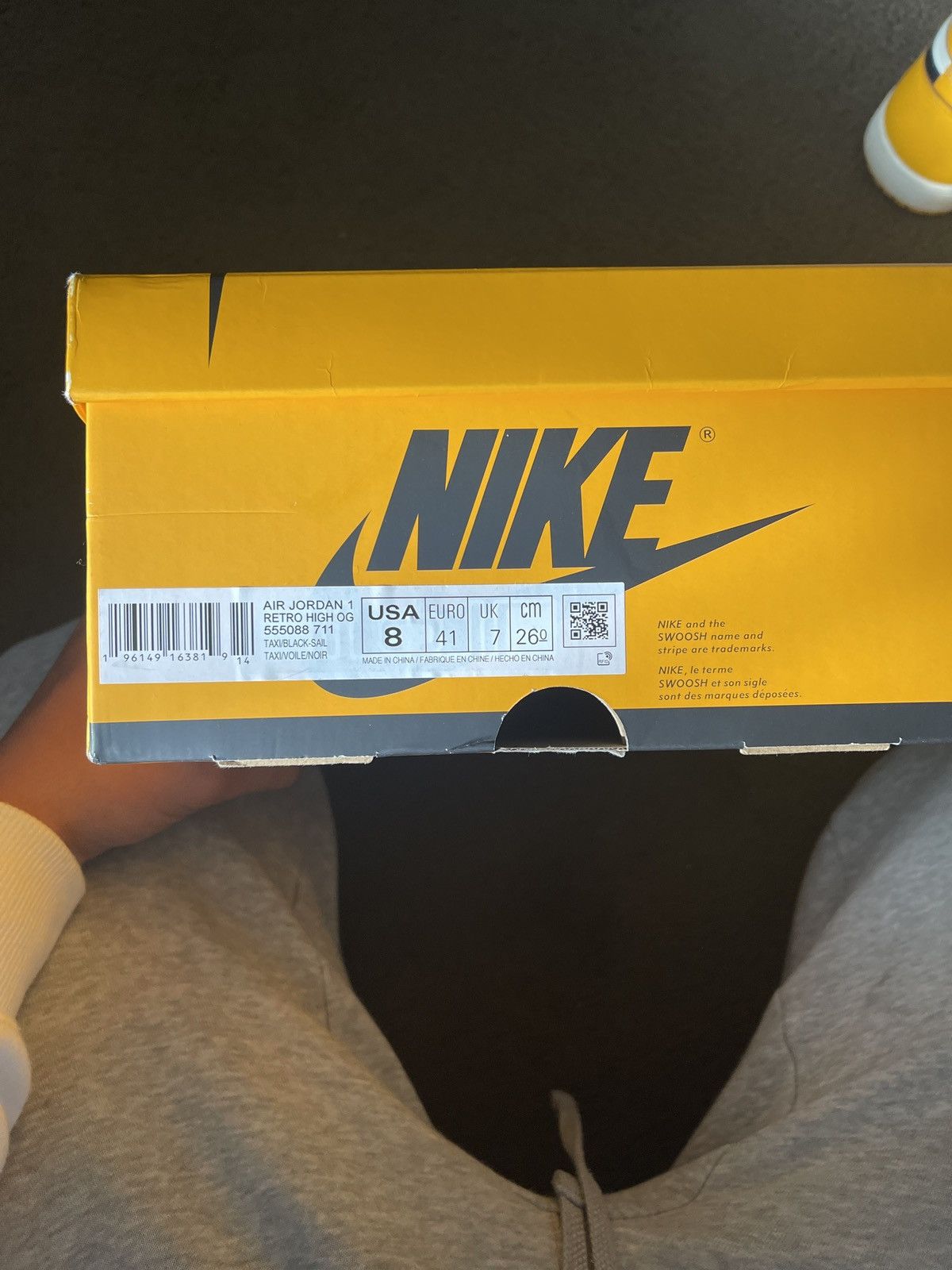 Jordan Brand Air Jordan Retro High OG Taxi/Black Sail UK 8 Size US 8 / EU 41 - 7 Thumbnail