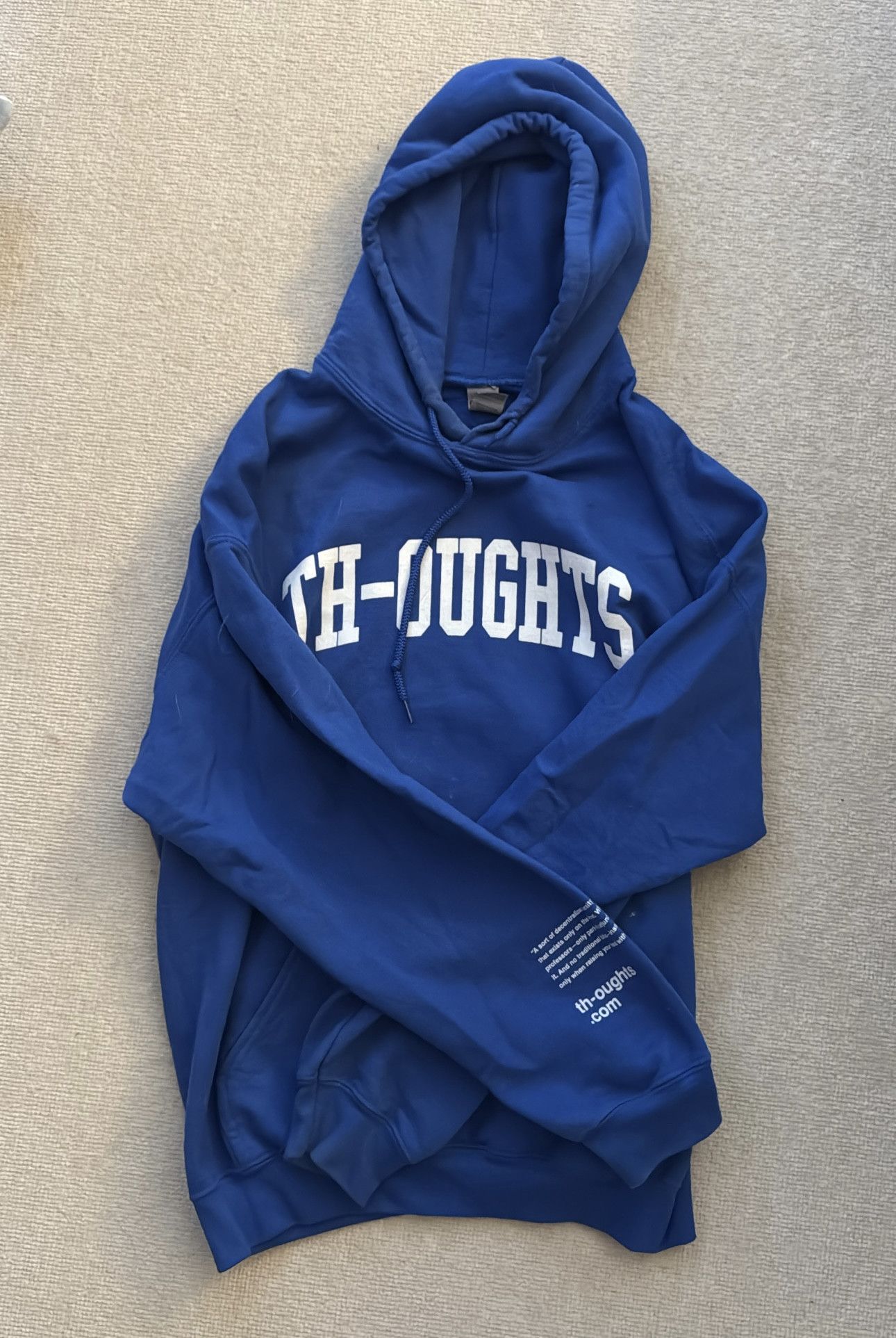 Benjamin Edgar thoughts hoodie blue size large Size US L / EU 52-54 / 3 - 2 Thumbnail
